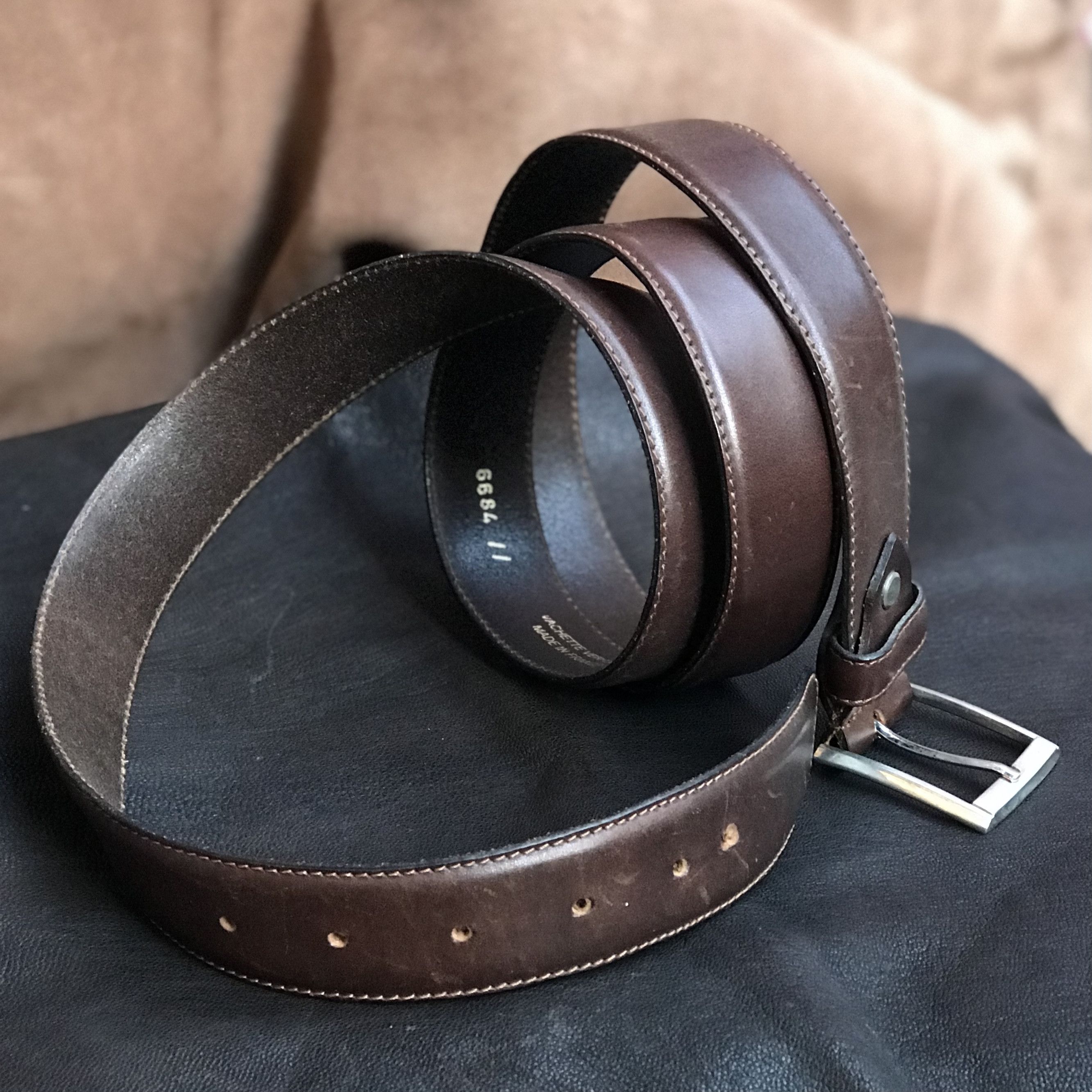 Other Made in France leather belt Size 36 - 4 Thumbnail