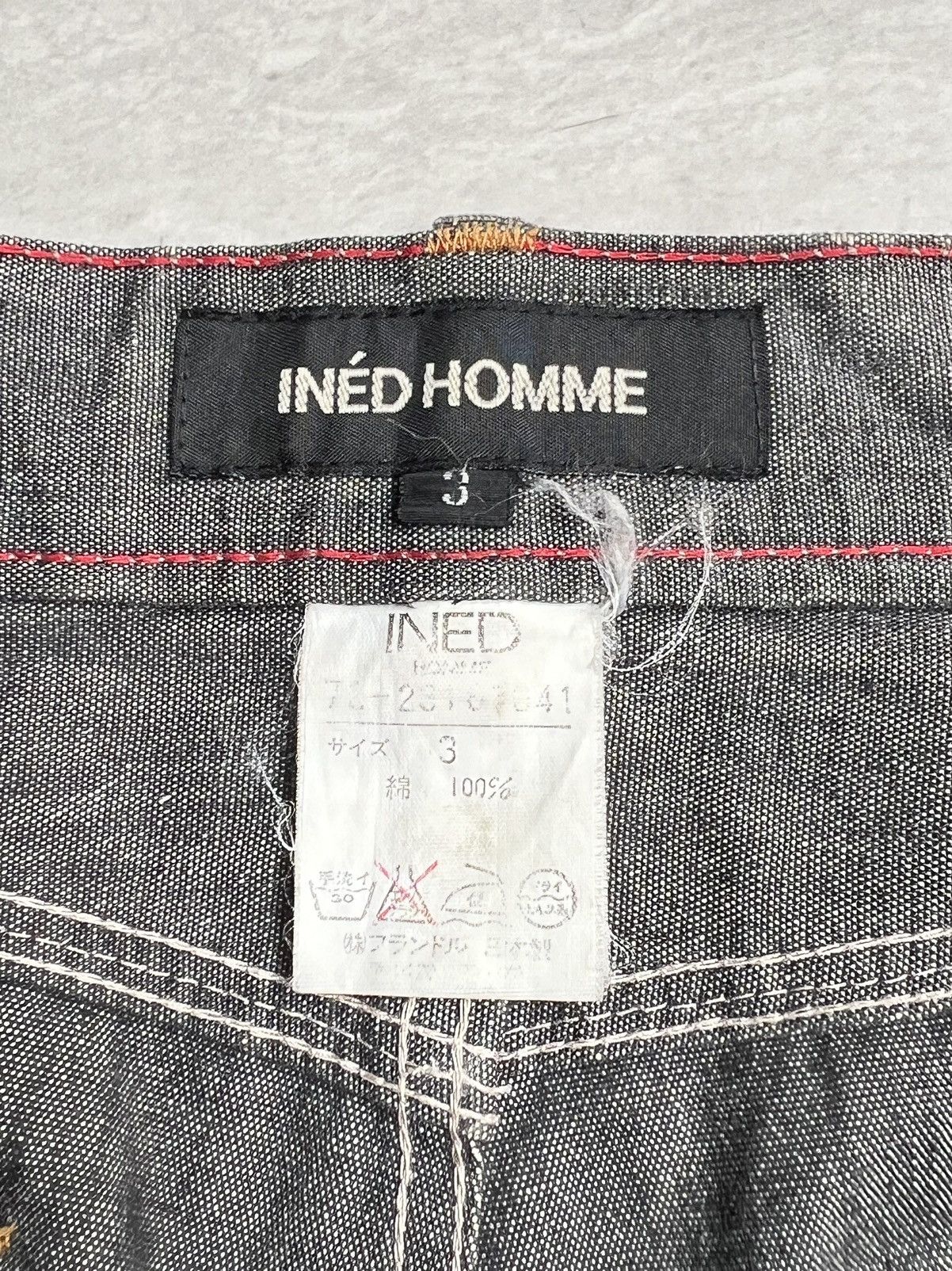 Yohji Yamamoto INED Yohji Yamamoto Denim Long Pants Size US 32 / EU 48 - 14 Thumbnail