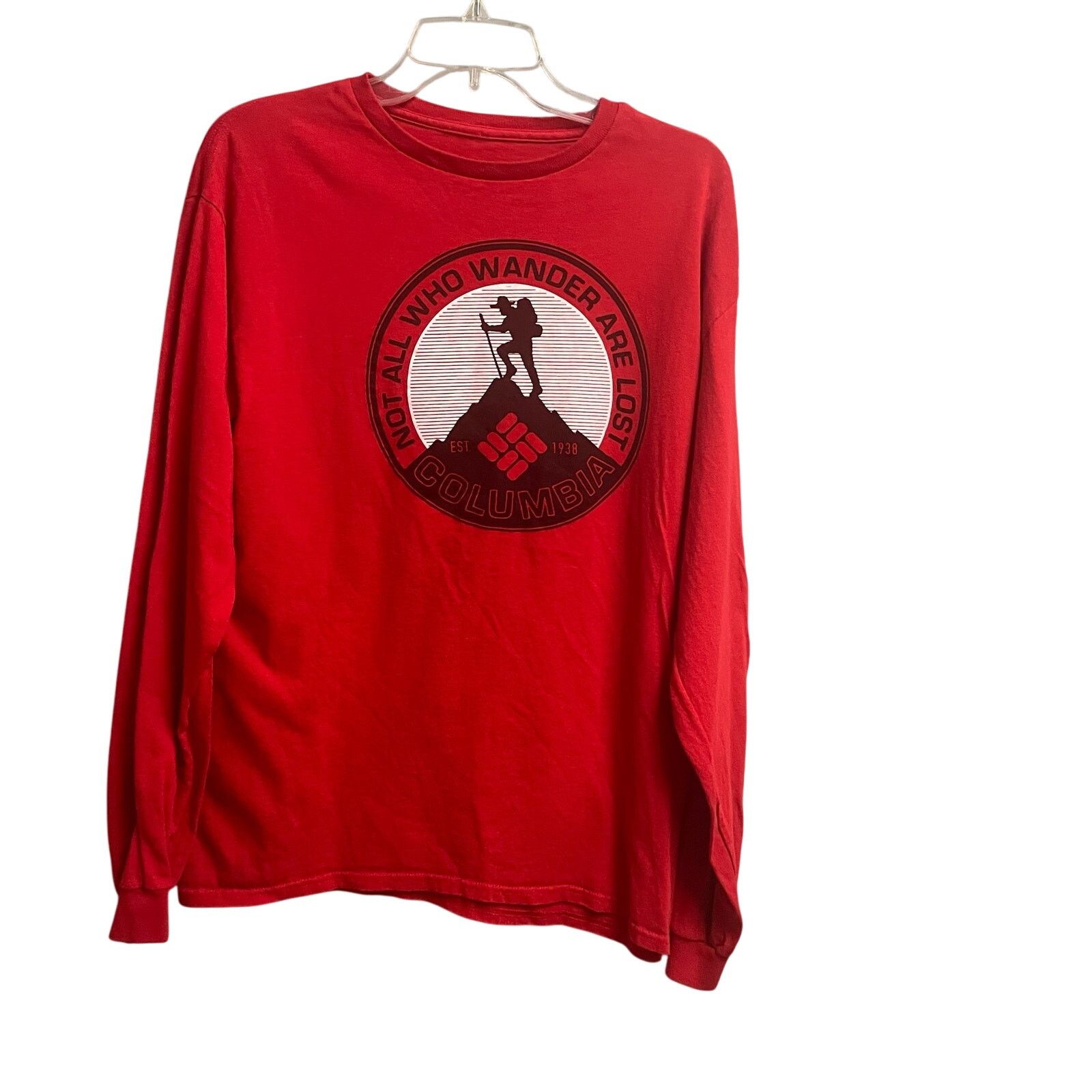 Columbia Columbia Mens Size Large Red Graphic Tee Logo Sleeve Gorp Size US L / EU 52-54 / 3 - 1 Thumbnail