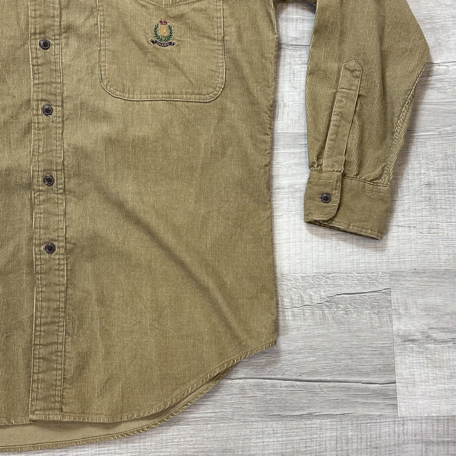 Chaps Ralph Lauren Chaps Ralph Lauren Vintage 90's Long Sleeve Corduroy Shirt Size US M / EU 48-50 / 2 - 3 Thumbnail