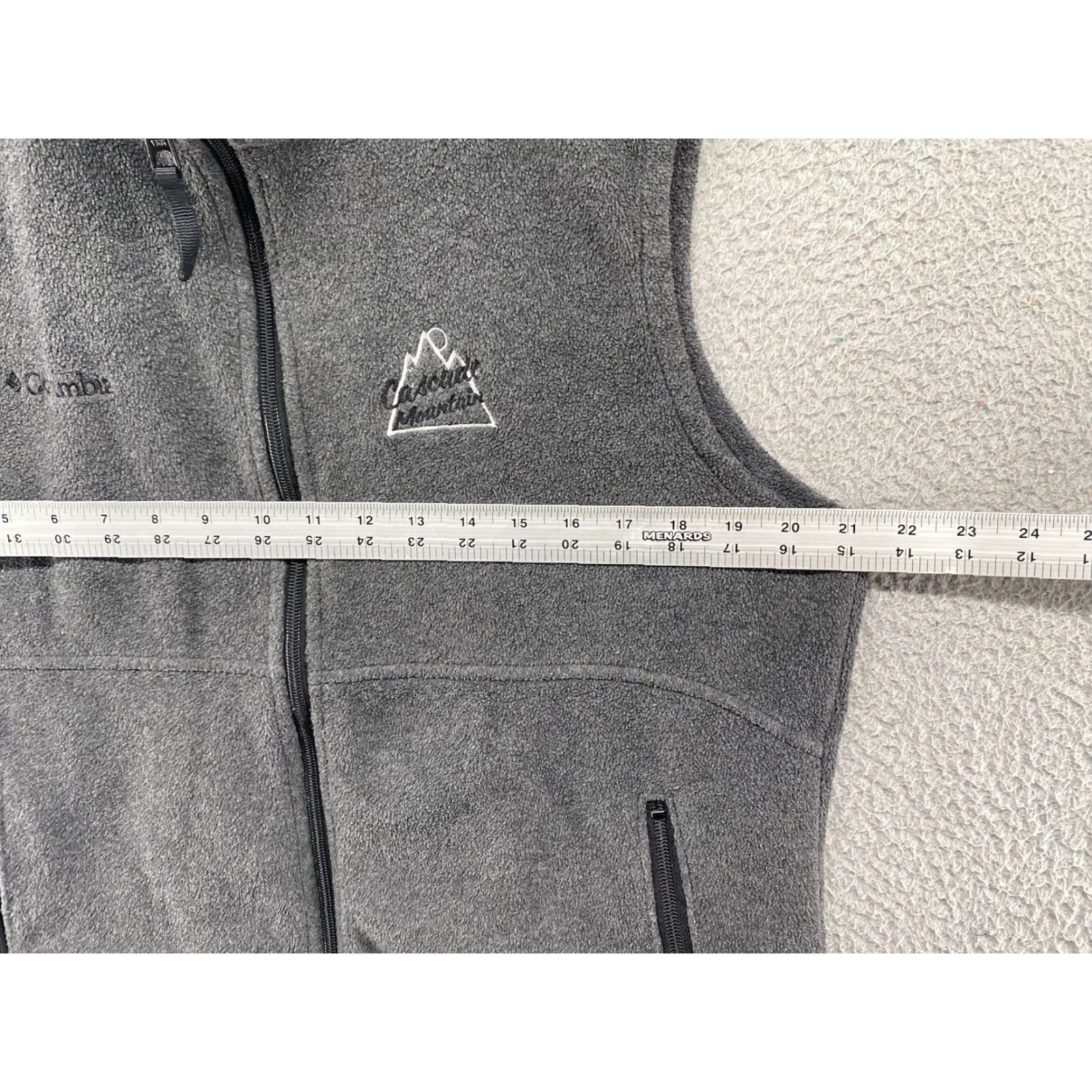 Vintage Columbia Cascade Mountain Ski Resort Fleece Vest Full Zip Women’s XL Gray Size XL / US 12-14 / IT 48-50 - 4 Thumbnail