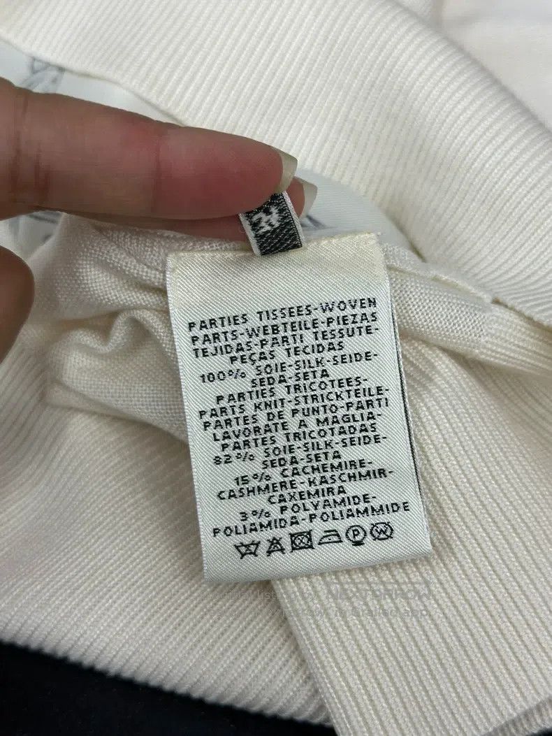 Hermes Hermes White Printed Silk Blouse Size XXS / US 00 / IT 34 - 6 Thumbnail