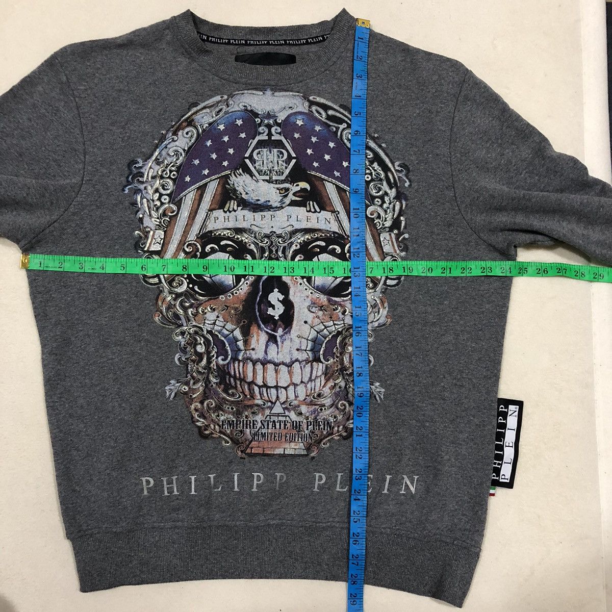 Philipp Plein PHILIPP PLEIN Big Skull Print Sweatshirt Size US XL / EU 56 / 4 - 15 Thumbnail