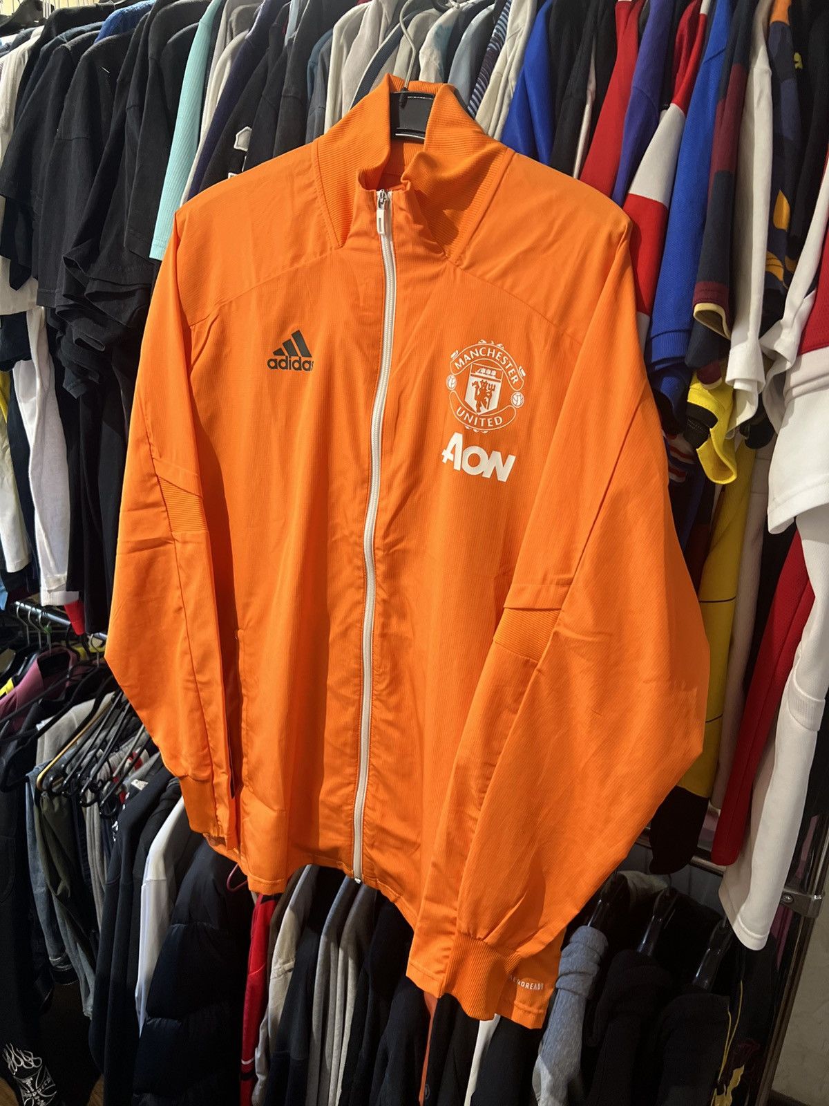 Adidas × Vintage 2020/2021 ADIDAS MANCHESTER UNITED FC TRAINING TRACK JACKET Size US L / EU 52-54 / 3 - 3 Thumbnail