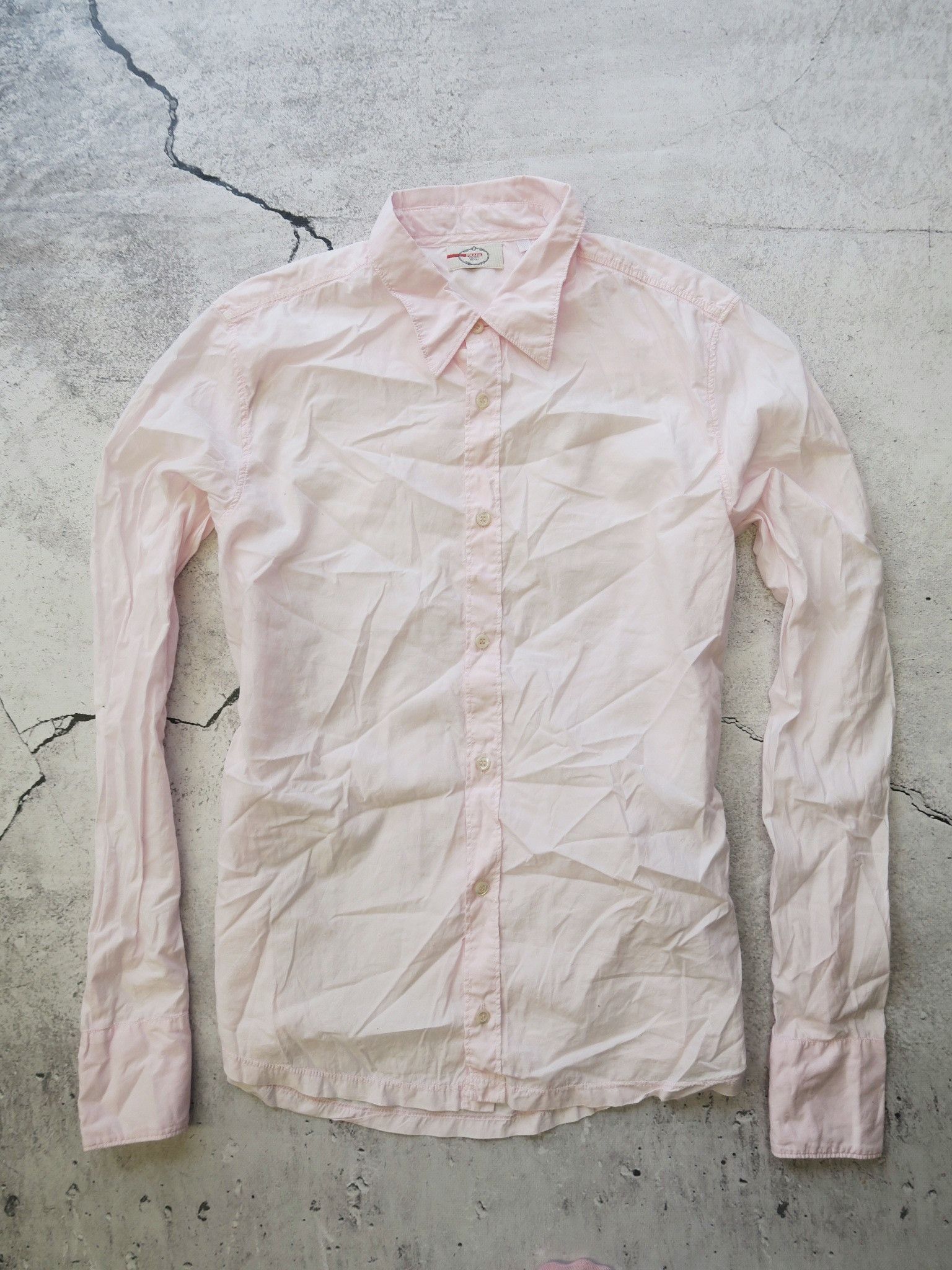 image of Prada 42 M/l Slim Shirt in Pink, Men's (Size Large)