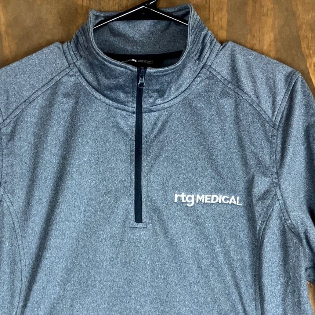 The North Face The North Face Womens Sweater Gray 1/4 Zip RTG Medical Long Sleeve Workwear XL Size XL / US 12-14 / IT 48-50 - 2 Thumbnail