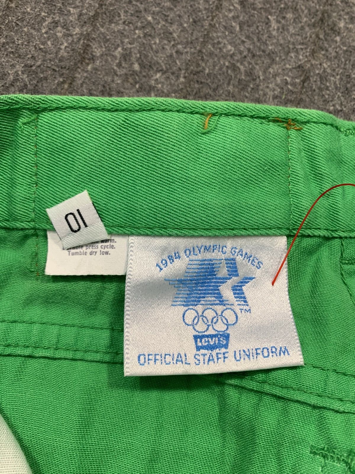 Levi's Levis 84’ Olympic Game US Green Denim Jeans Straight Cut Size 25" / US 0 / IT 36 - 6 Thumbnail