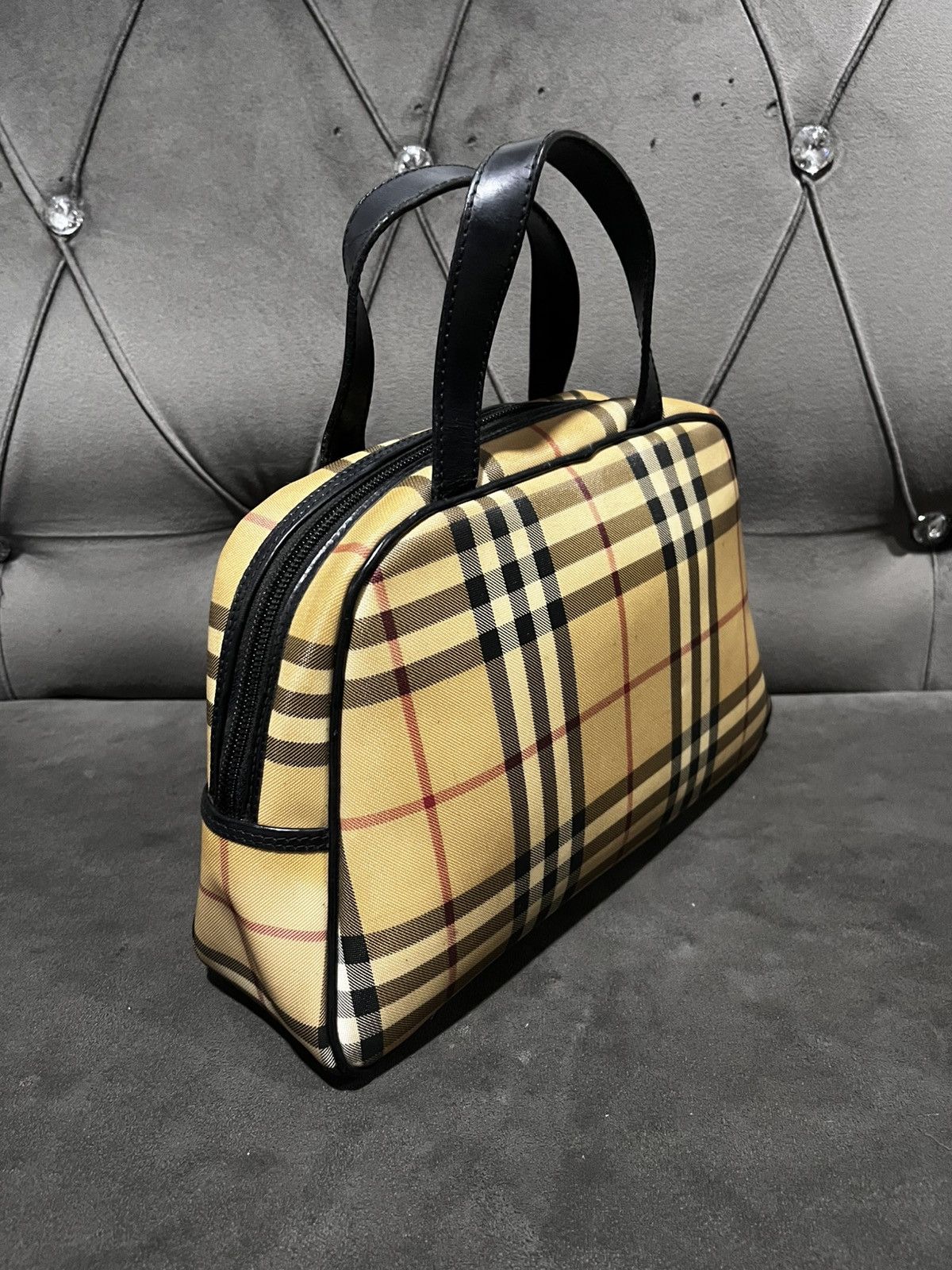 Burberry Authentic Burberry Nova Check Dome Handbag Size ONE SIZE - 4 Thumbnail