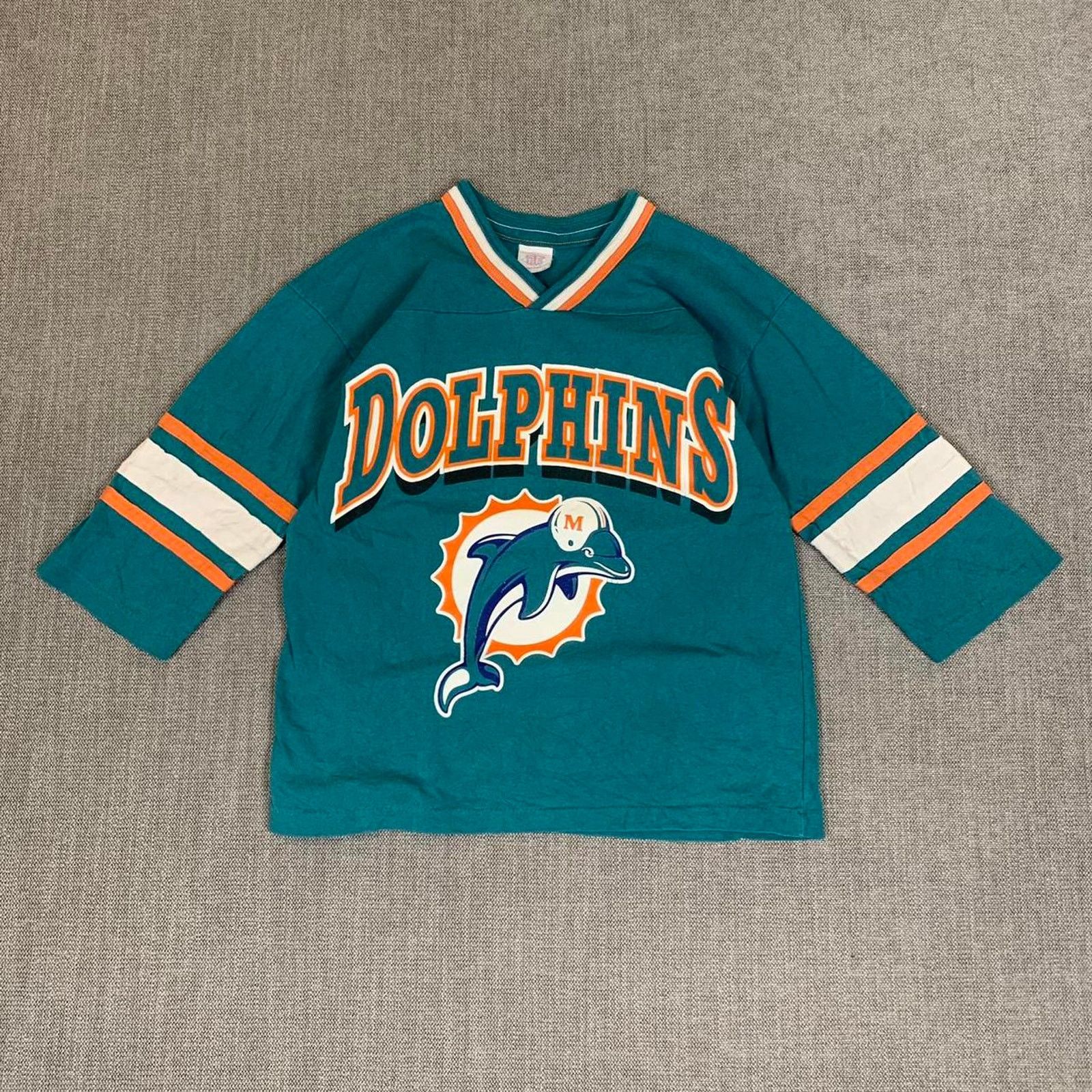 NFL Vintage 90s Miami Dolphins NFL jersey Size US XXS / EU 40 - 1 Thumbnail