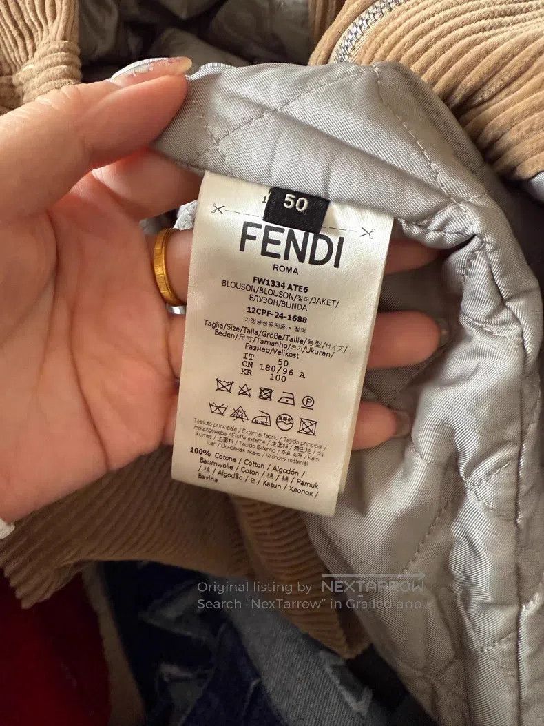 Fendi Fendi Men's Corduroy Jacket Size US M / EU 48-50 / 2 - 6 Thumbnail