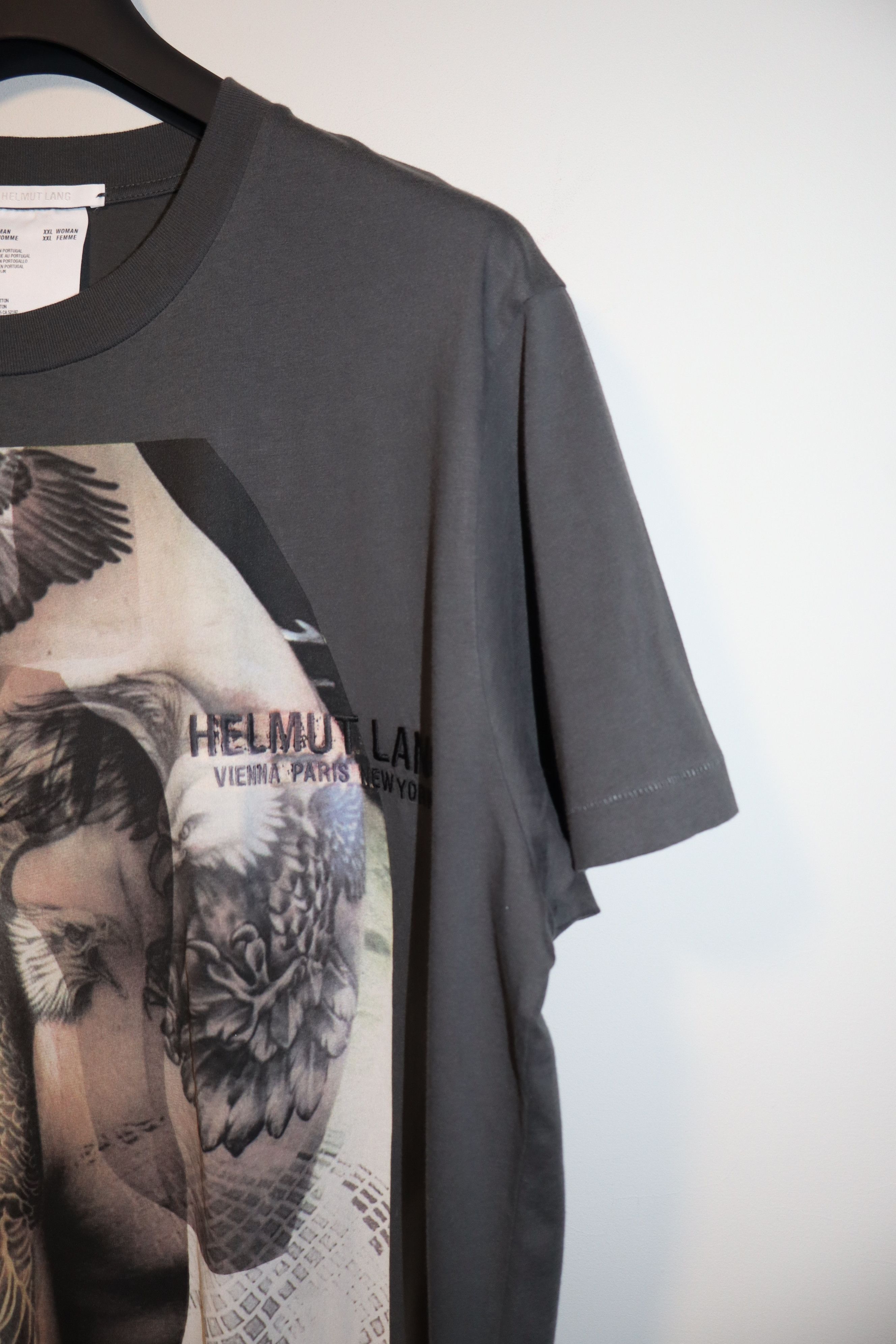 Helmut Lang Eagle print logo t-shirt Size US XL / EU 56 / 4 - 3 Thumbnail