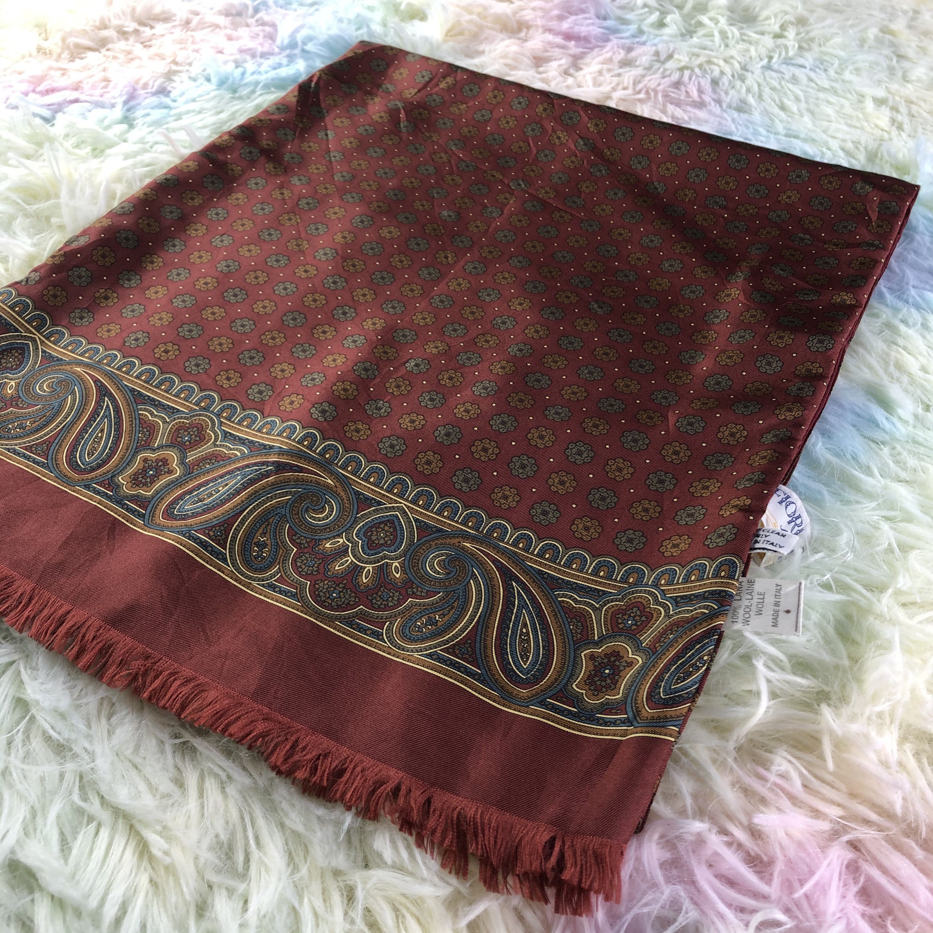 Vintage Vintage Silk Scarf / Muffler / Neckwear - KM469 Size ONE SIZE - 3 Thumbnail