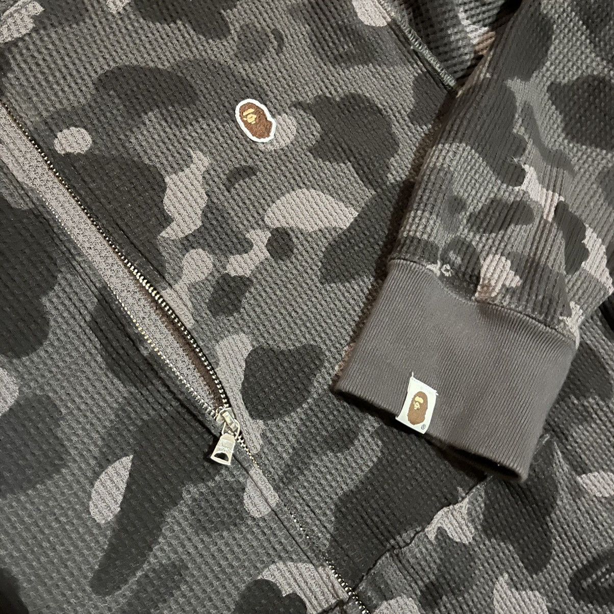 Bape Bape waffle knit full zip black Size US XXL / EU 58 / 5 - 2 Thumbnail