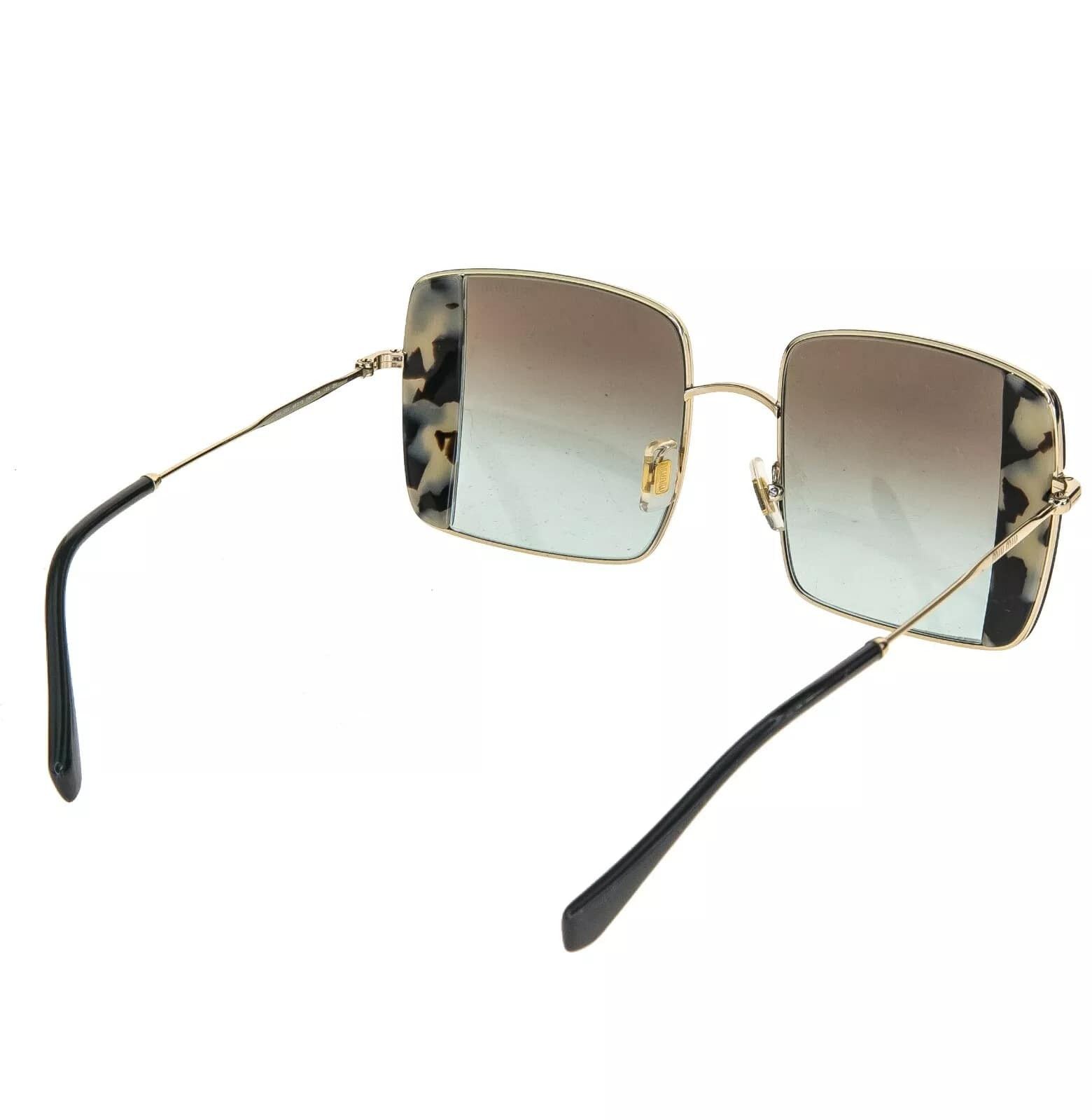 Miu Miu MIU MIU CORE MU56VS Gold Green Sand Geometric Square 56V Size ONE SIZE - 7 Thumbnail