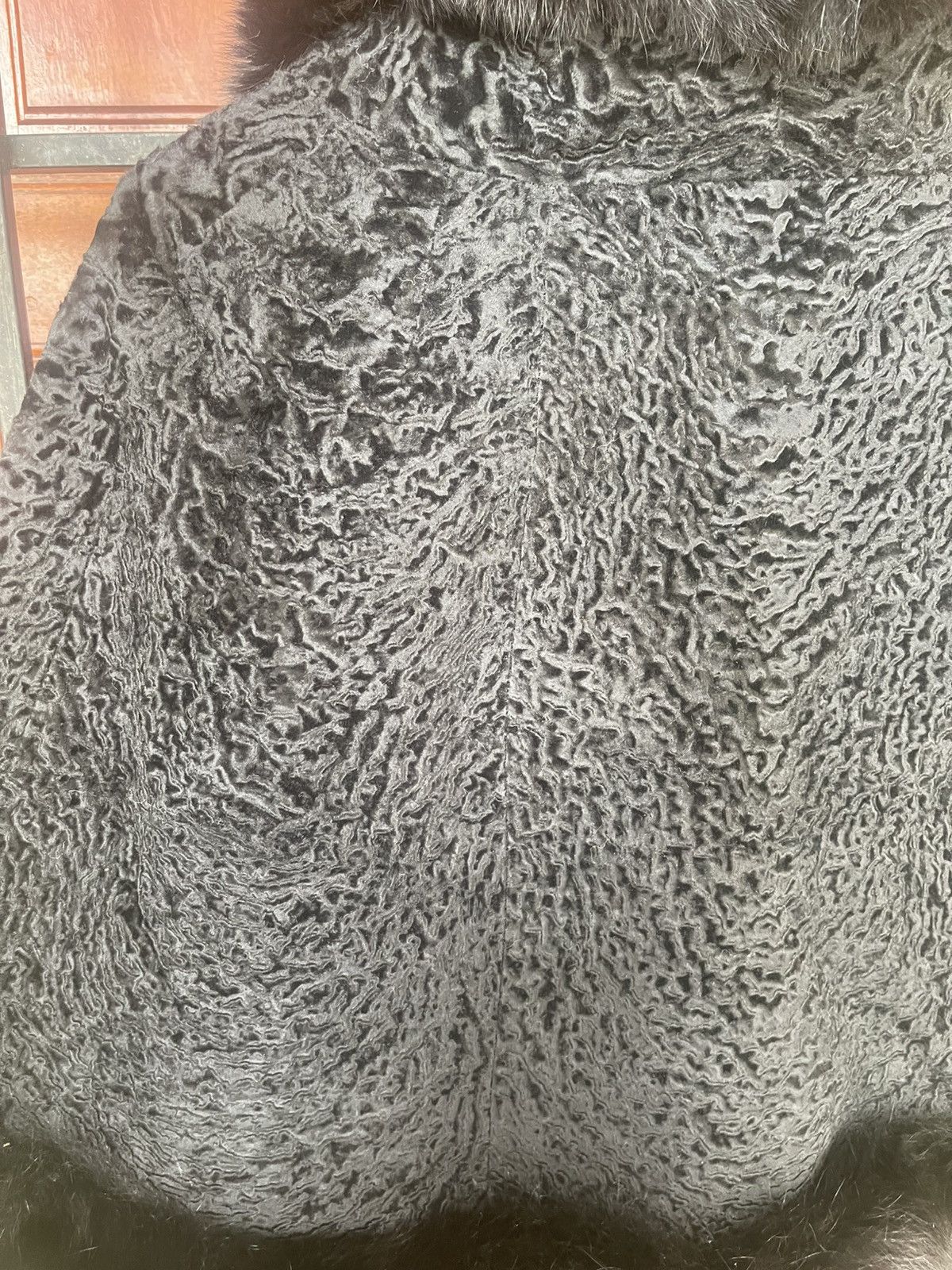 Designer × Japanese Brand × Vintage Very rare ALL BLACK FUR SHOULDER CAPE from FIANCESSE FUR Size ONE SIZE - 8 Thumbnail