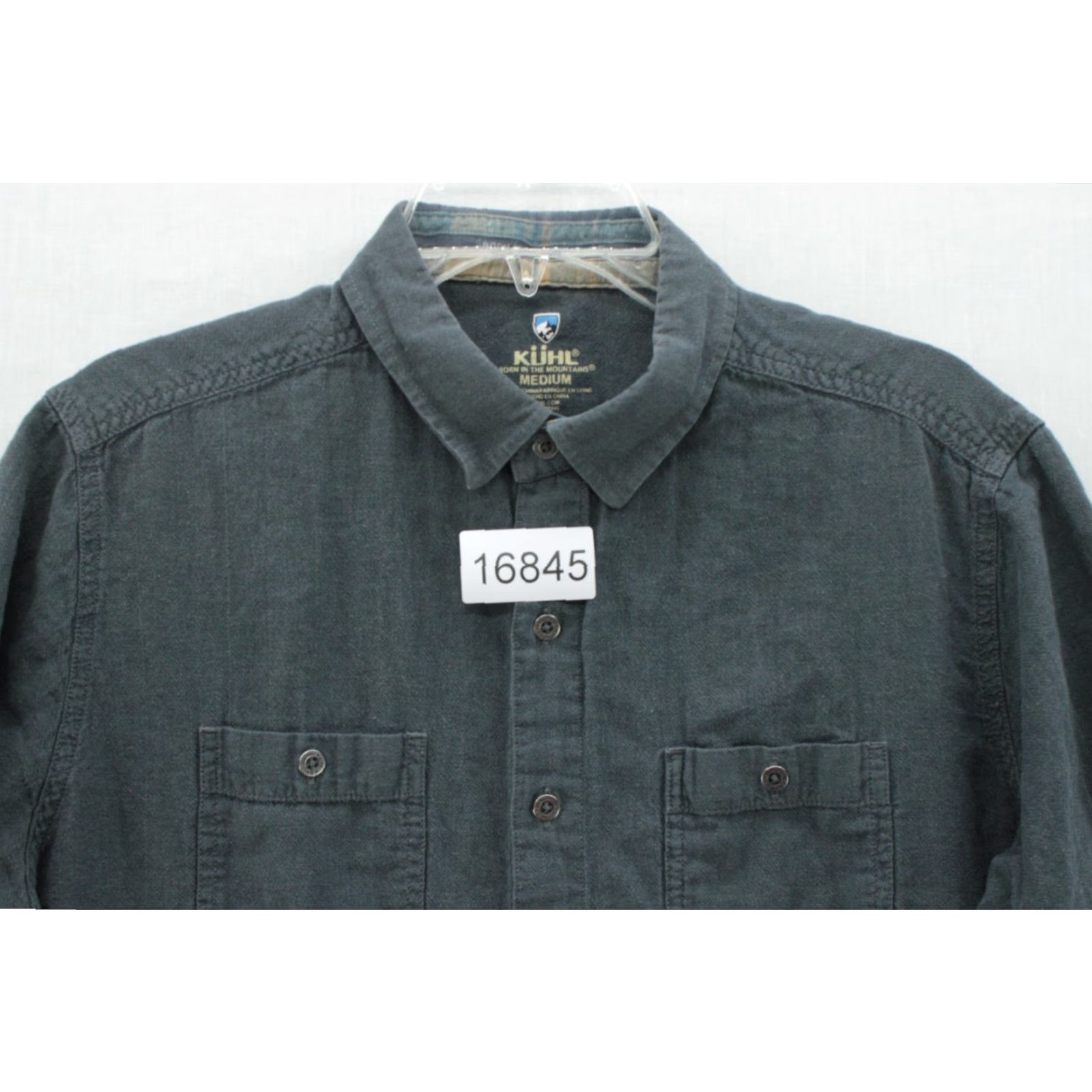 Vintage Kühl Skorpio 7218 Mens M Short Sleeve Button-Up Linen Blend Outdoor Grey Shirt Size US M / EU 48-50 / 2 - 8 Thumbnail