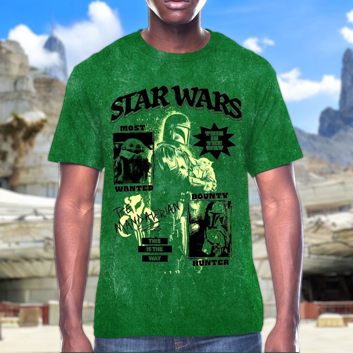 Star Wars Star Wars The Mandalorian Men’s Green Graphic T-Shirt Sz L Size US L / EU 52-54 / 3 - 1 Thumbnail