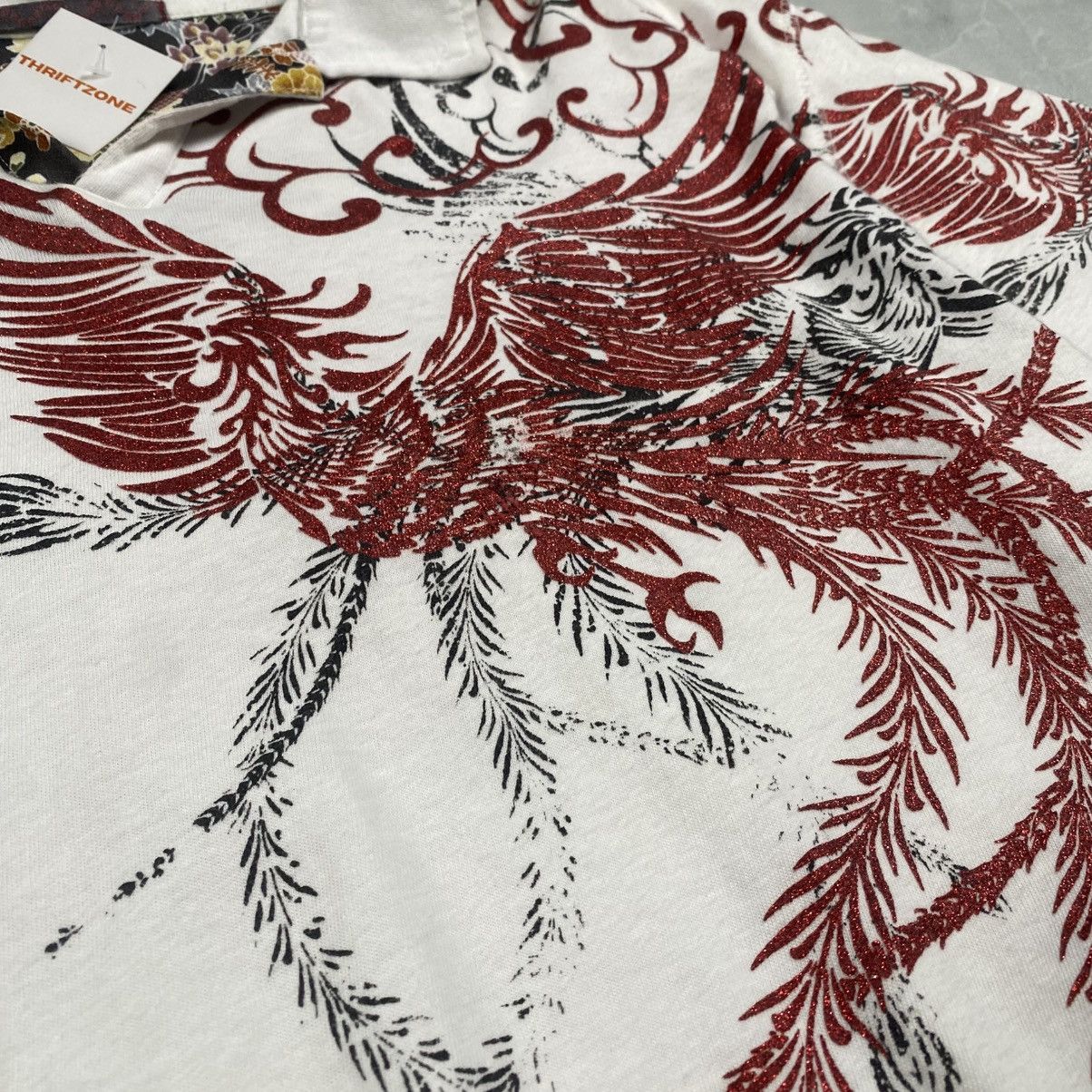 Japanese Brand Vintage Japanese Traditional Sukajan Karakuri Polos Tee Size US L / EU 52-54 / 3 - 4 Thumbnail