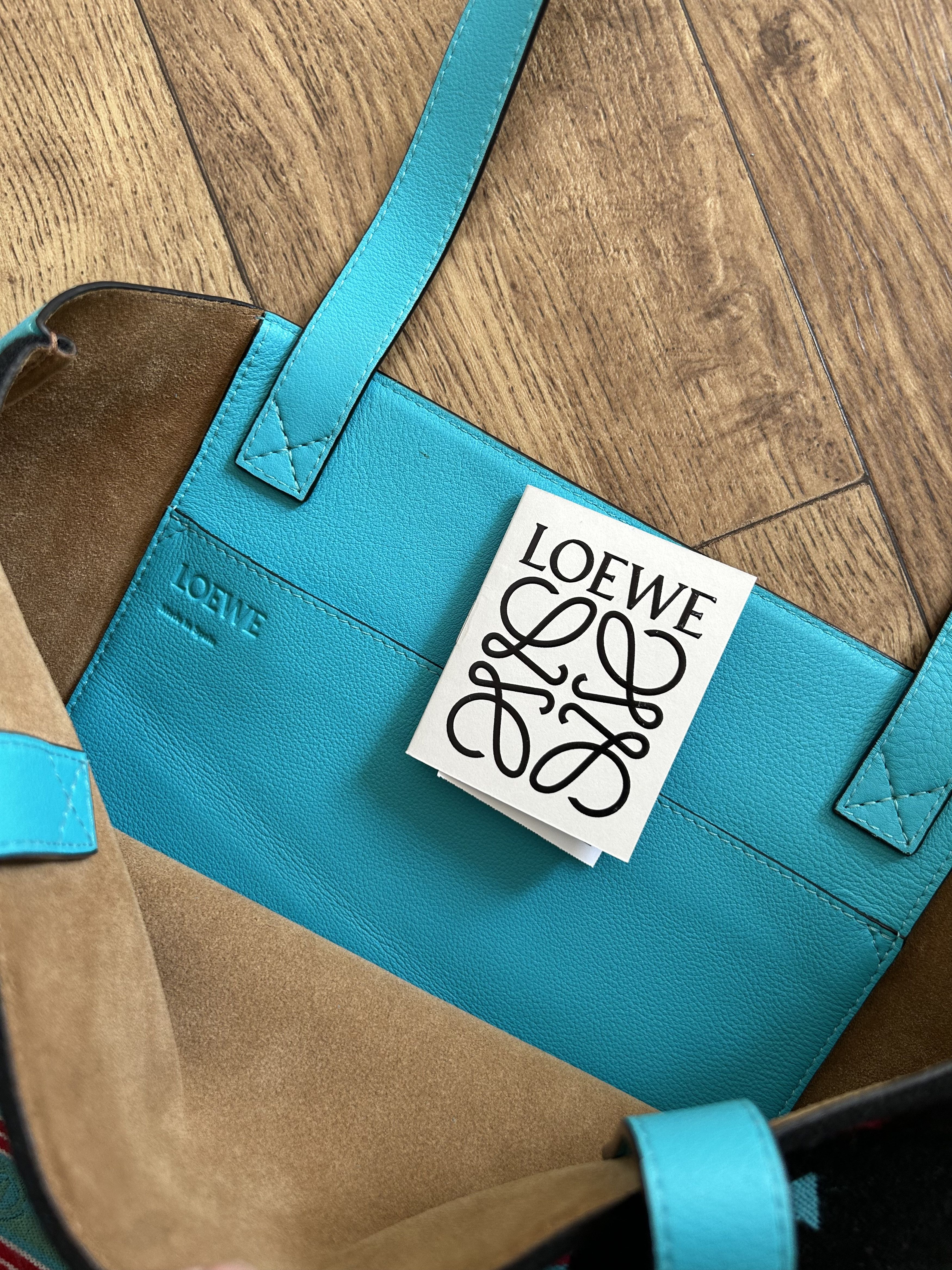 Loewe LOEWE Cobalt Blue Jacquard Tote Bag Size ONE SIZE - 7 Thumbnail