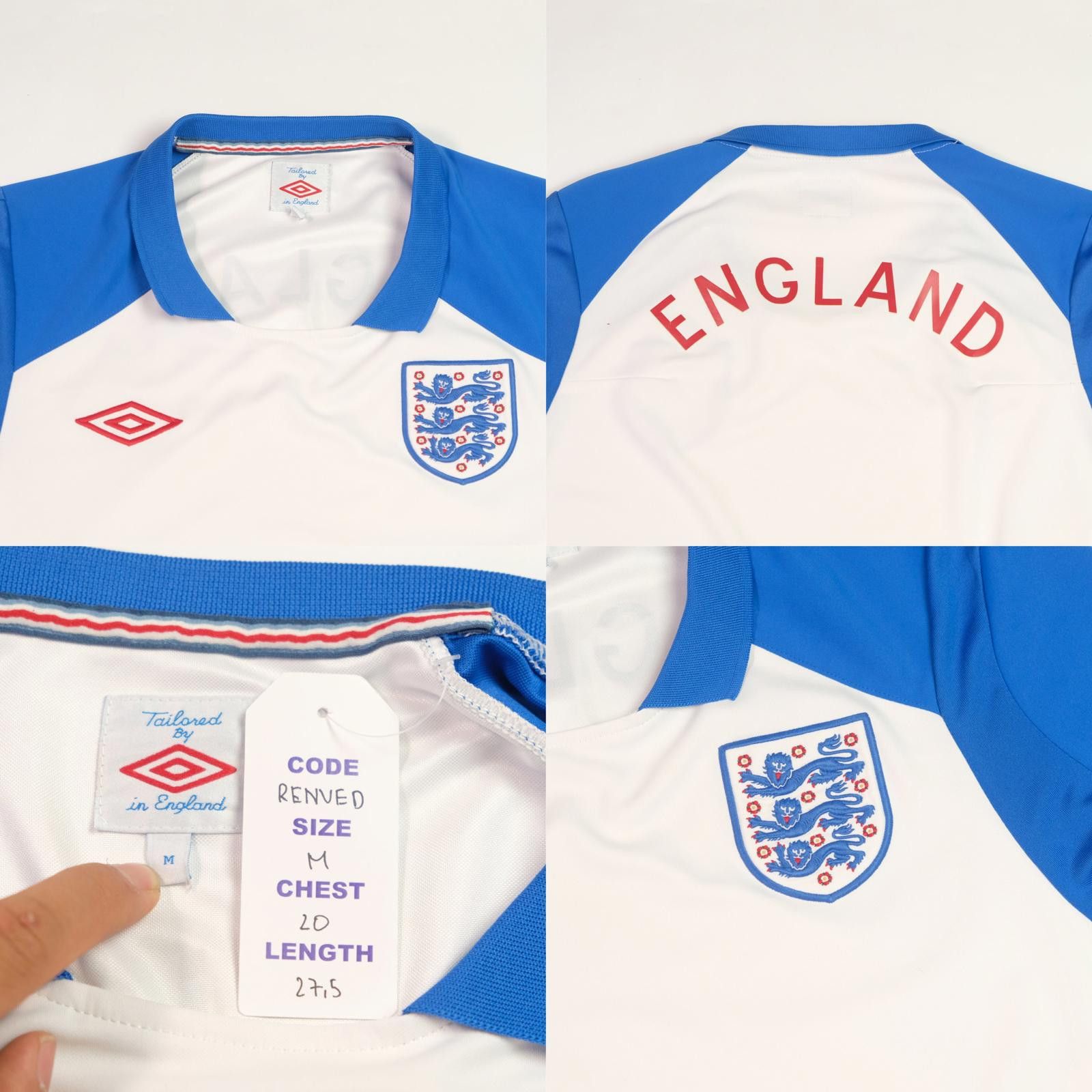 Umbro 2010/11 England Training Shirt (M) Size US M / EU 48-50 / 2 - 5 Thumbnail