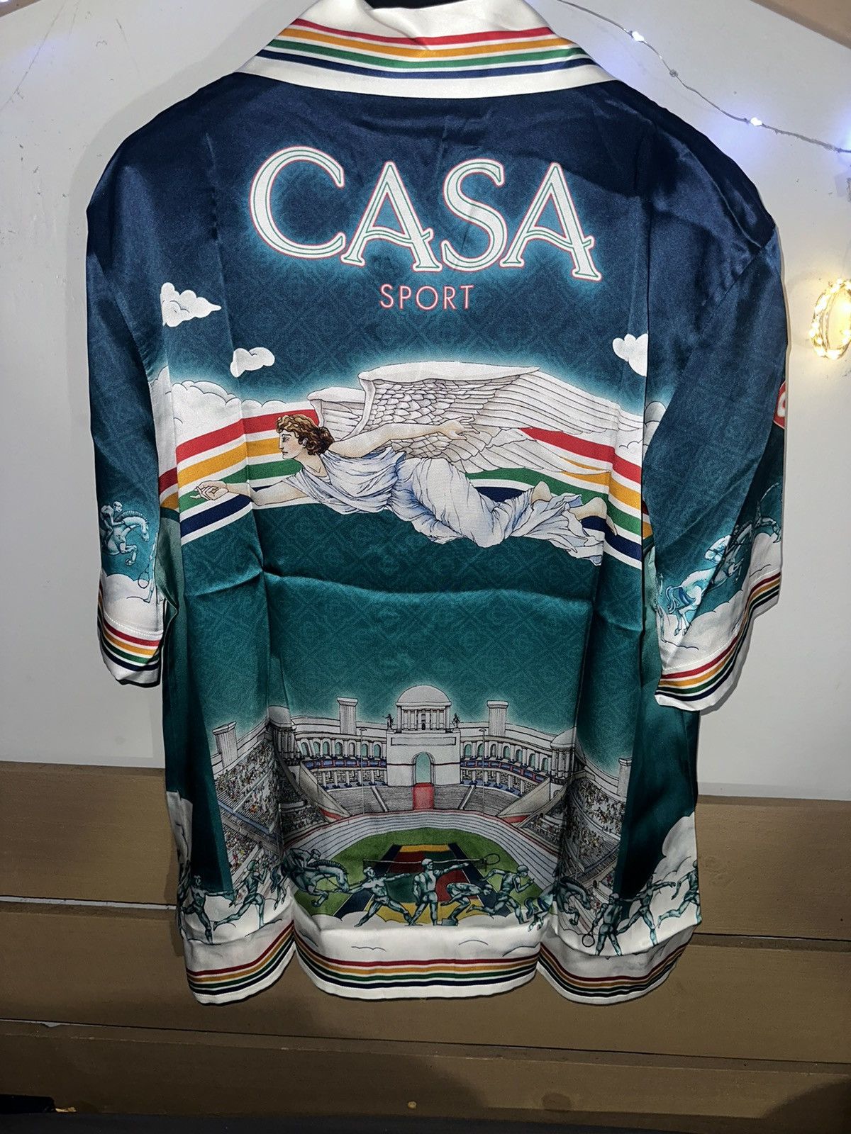 Casablanca Casablanca flying angel silk shirt size medium Size US M / EU 48-50 / 2 - 8 Thumbnail