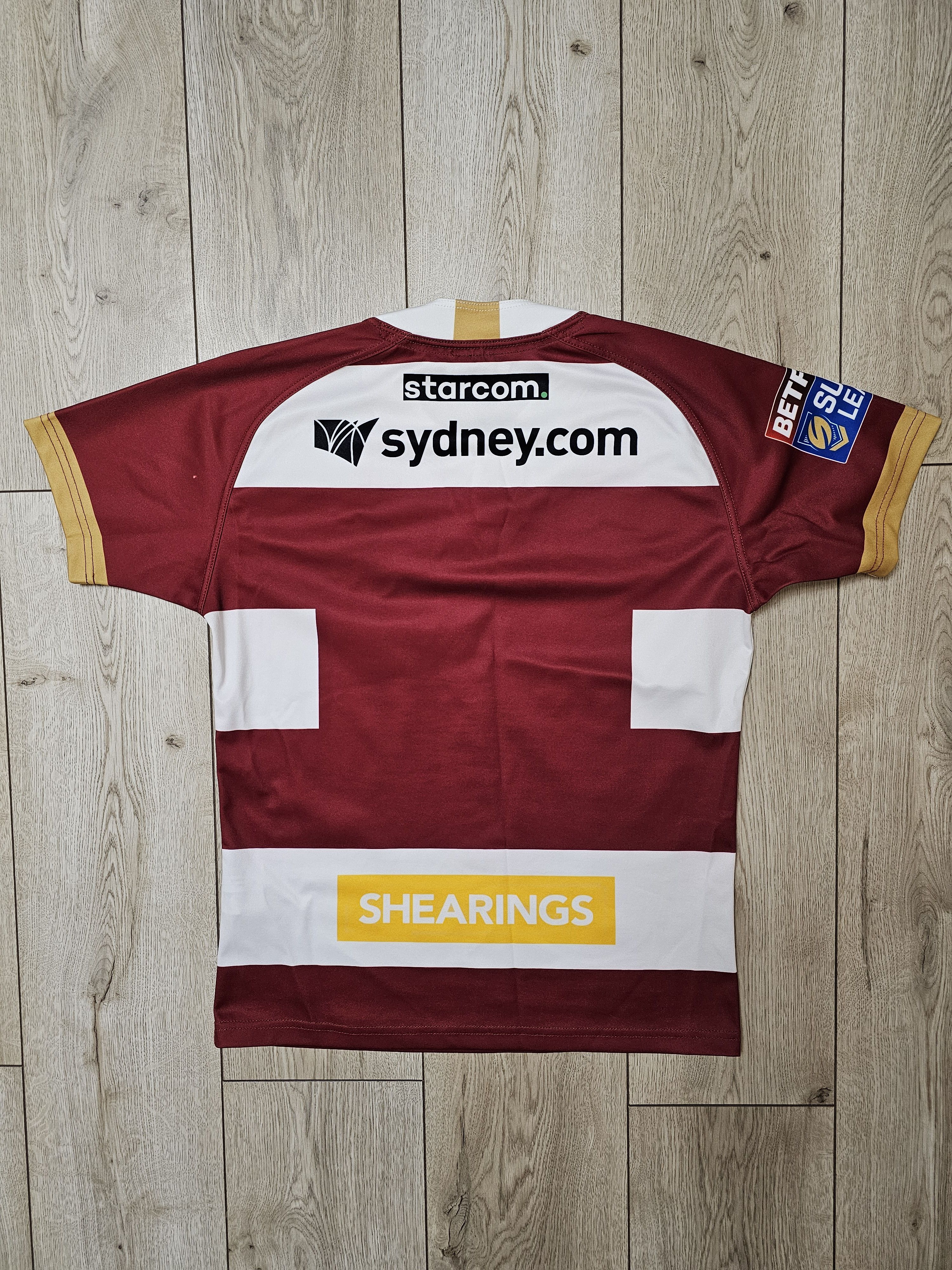 Errea WIGAN WARRIORS 2016 2018 JERSEY ENGLAND RUGBY JERSEY RUGBY Size US M / EU 48-50 / 2 - 2 Thumbnail