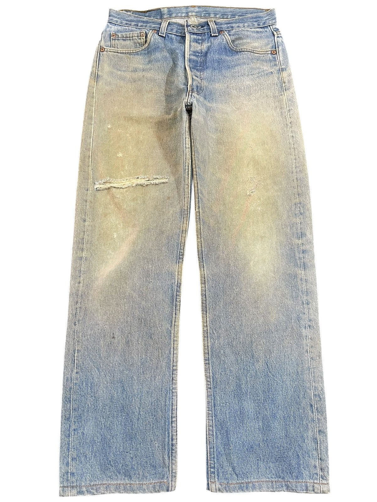 LVC × Levi's × Levi's Vintage Clothing Vintage Levi’s 501xx Mudwash Distressed Denim Size US 29 - 1 Thumbnail