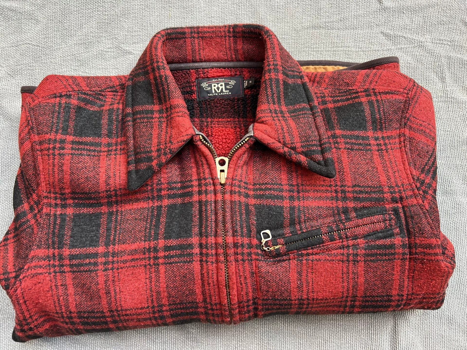 RRL Ralph Lauren RRL 1930s Vintage Red Plaid Jacket Size US S / EU 44-46 / 1 - 1 Thumbnail
