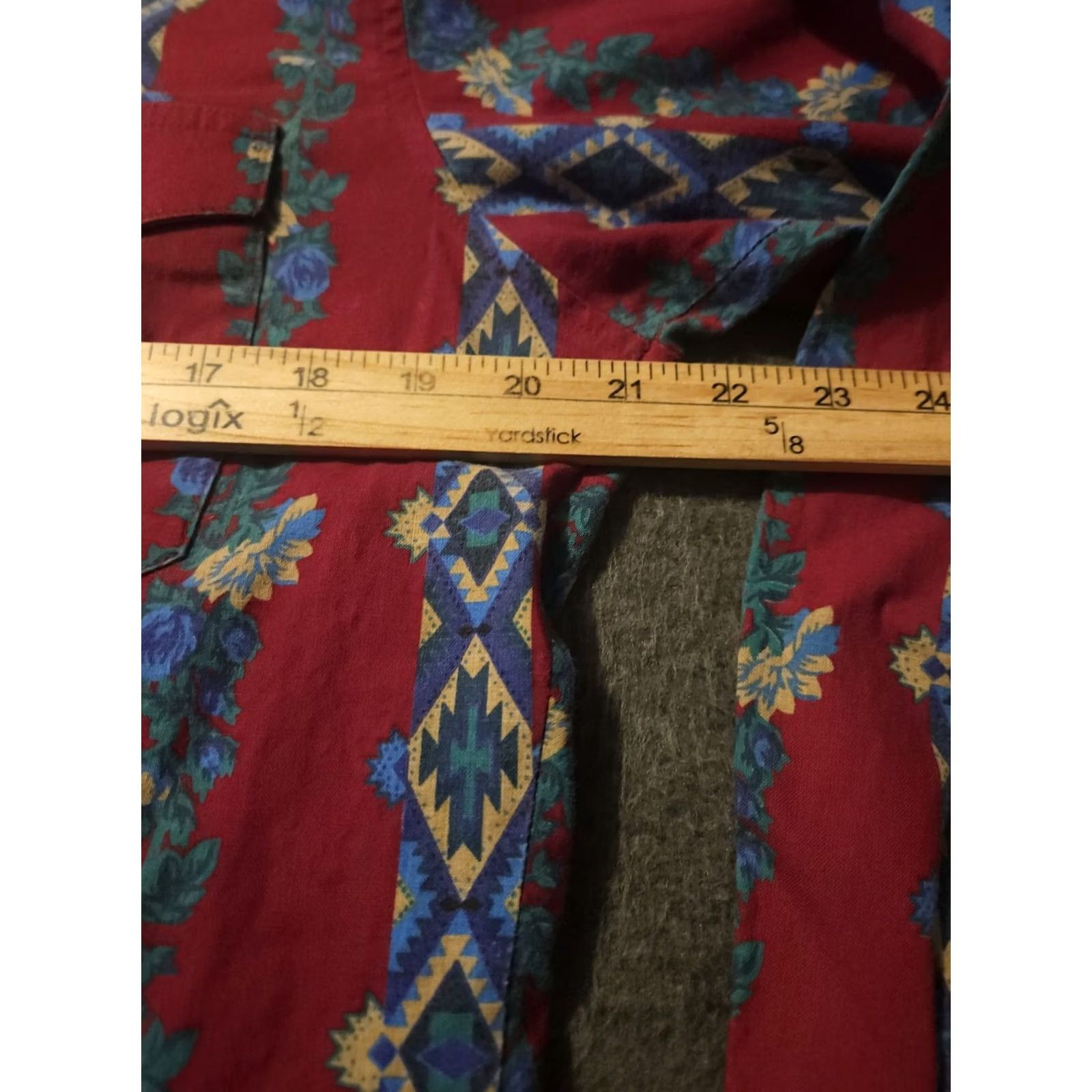 Wrangler VINTAGE Wrangler Button-Down Shirt Mens XL Red Striped 42 Chest USA Western Cowboy 80s 90s Pattern Pockets Easy Care Cotton Office Casual Size US XL / EU 56 / 4 - 4 Thumbnail