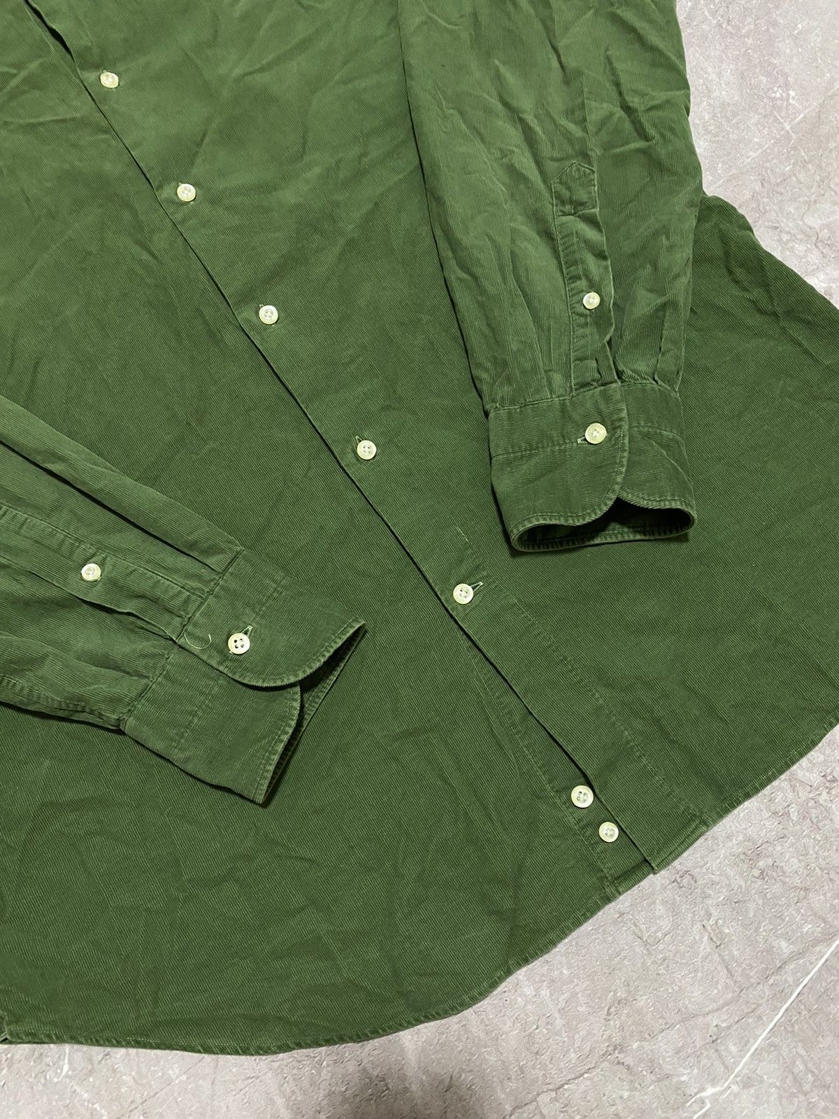 Boggi × Designer Classic Boggi Milano Slim Fit Green Shirt Button Up Y2K Size US L / EU 52-54 / 3 - 5 Thumbnail