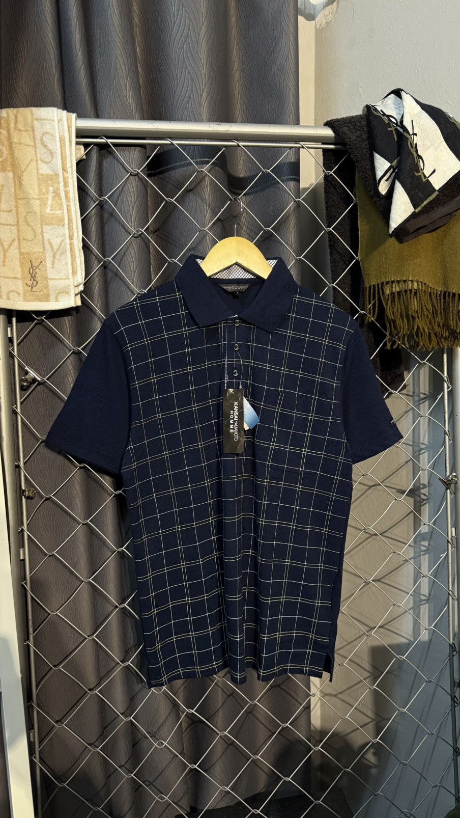 Kansai Yamamoto DEADSTOCK KANSAI YAMAMOTO HOMME POLO SHIRT Size US L / EU 52-54 / 3 - 1 Thumbnail
