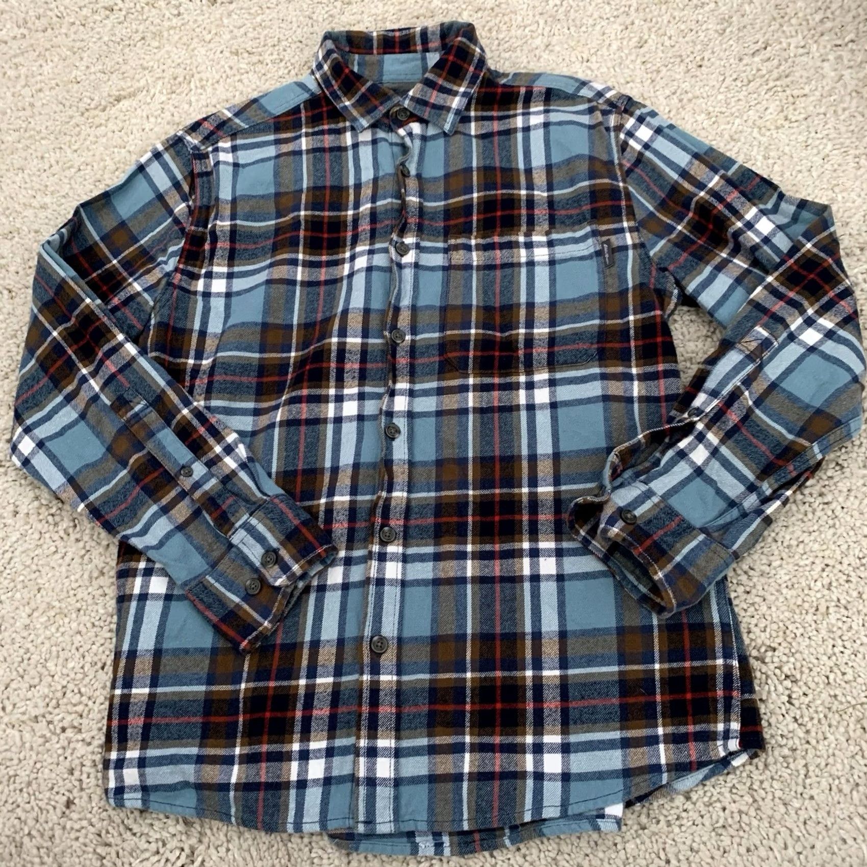 Eddie Bauer Eddie Bauer Flannel Shirt Mens M Aqua Blue Plaid Button-Up Size US M / EU 48-50 / 2 - 6 Thumbnail