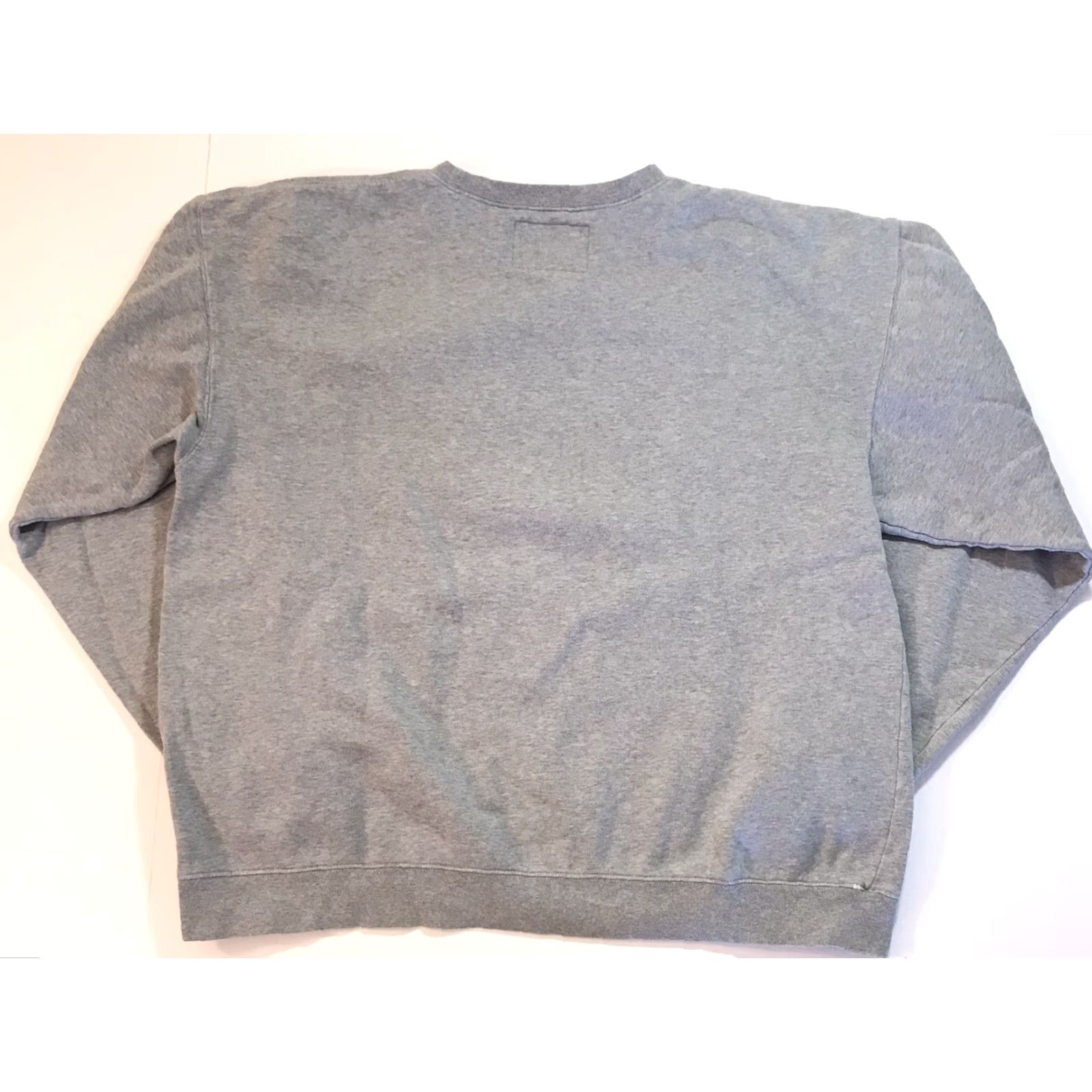 Guess VINTAGE GUESS Sweatshirt 90s Spell Out Logo Travis Scott Crewneck Mens L Gray Embroidered Knit Cotton Blend Pullover Size US L / EU 52-54 / 3 - 4 Thumbnail