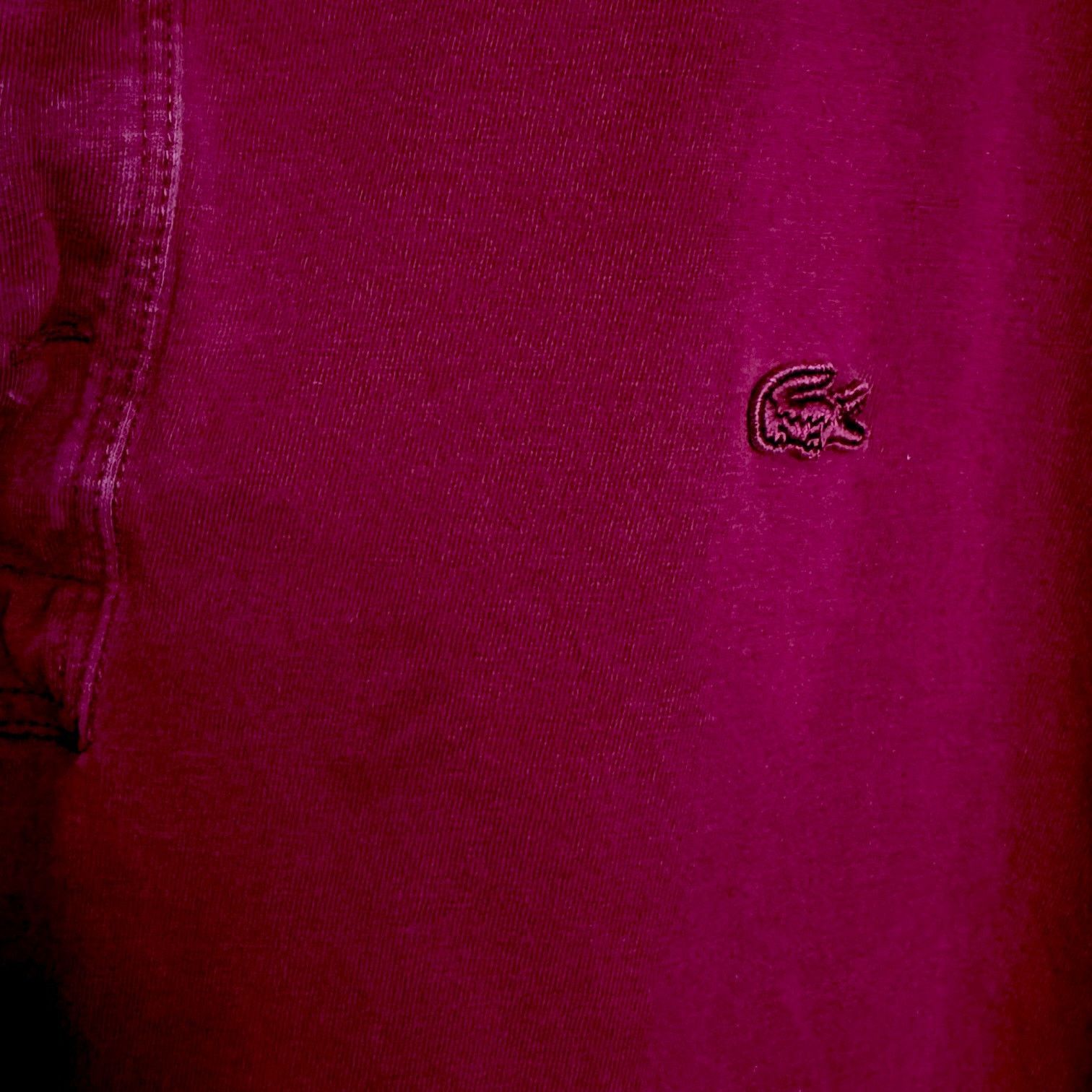 Lacoste Lacoste Dark Red S/S Henley Casual Preppy Vacation 6 US XL Size US XL / EU 56 / 4 - 4 Thumbnail