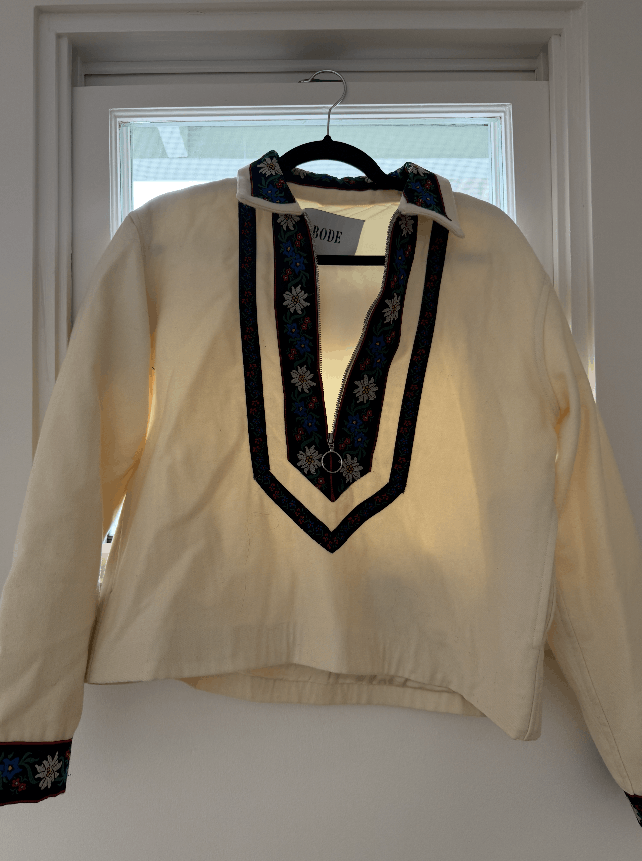 Bode Bode XS/S Cream Floral Pullover Size US XS / EU 42 / 0 - 1 Thumbnail
