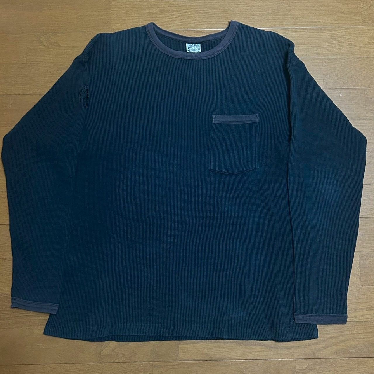 Pre-owned Chrome Hearts Vintage  Dagger Fuck You Thermal L/s Shirt In Black