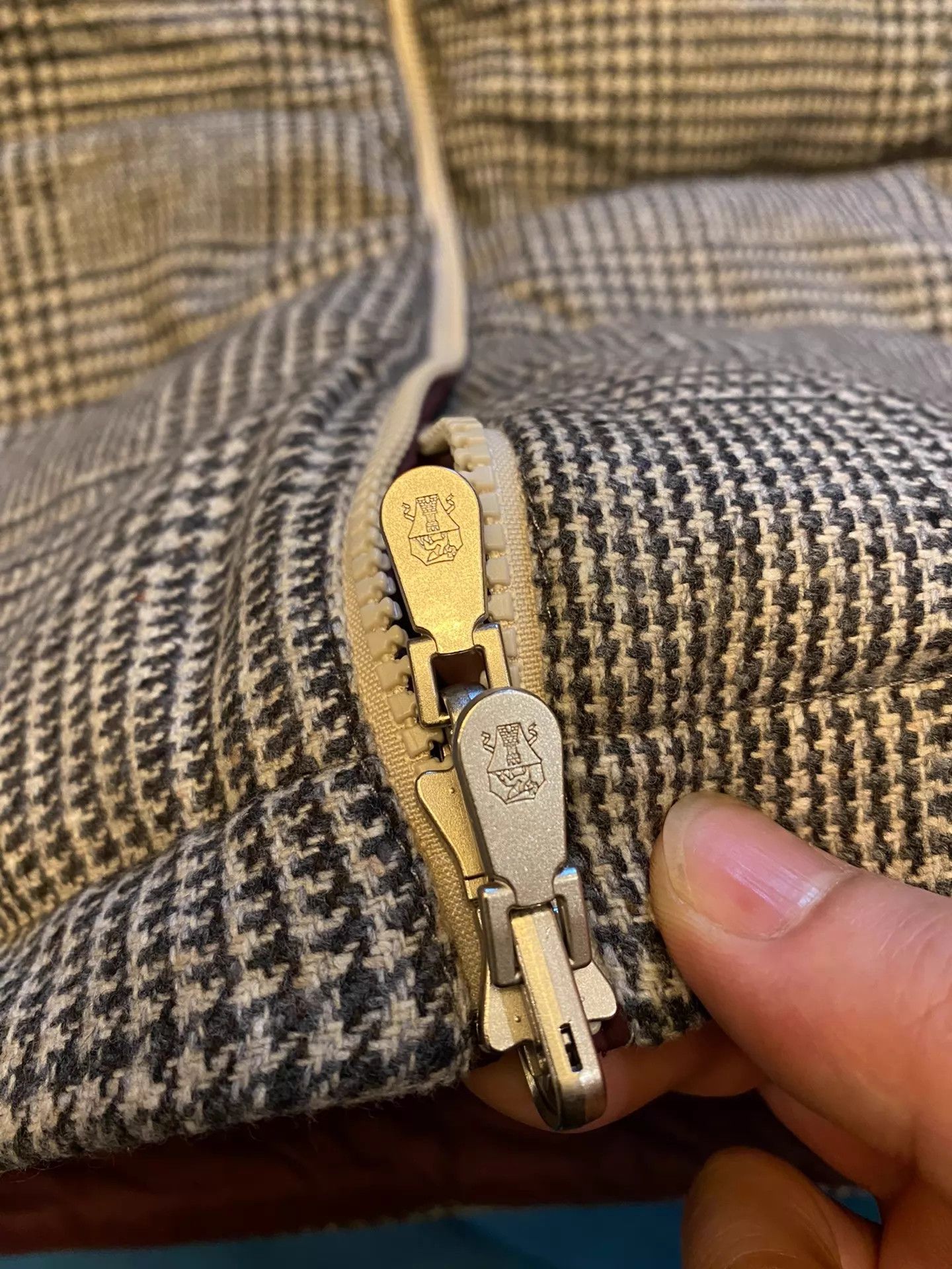 Brunello Cucinelli BC Double-Face Prince Check Cashmere Down Vest Size US M / EU 48-50 / 2 - 8 Thumbnail