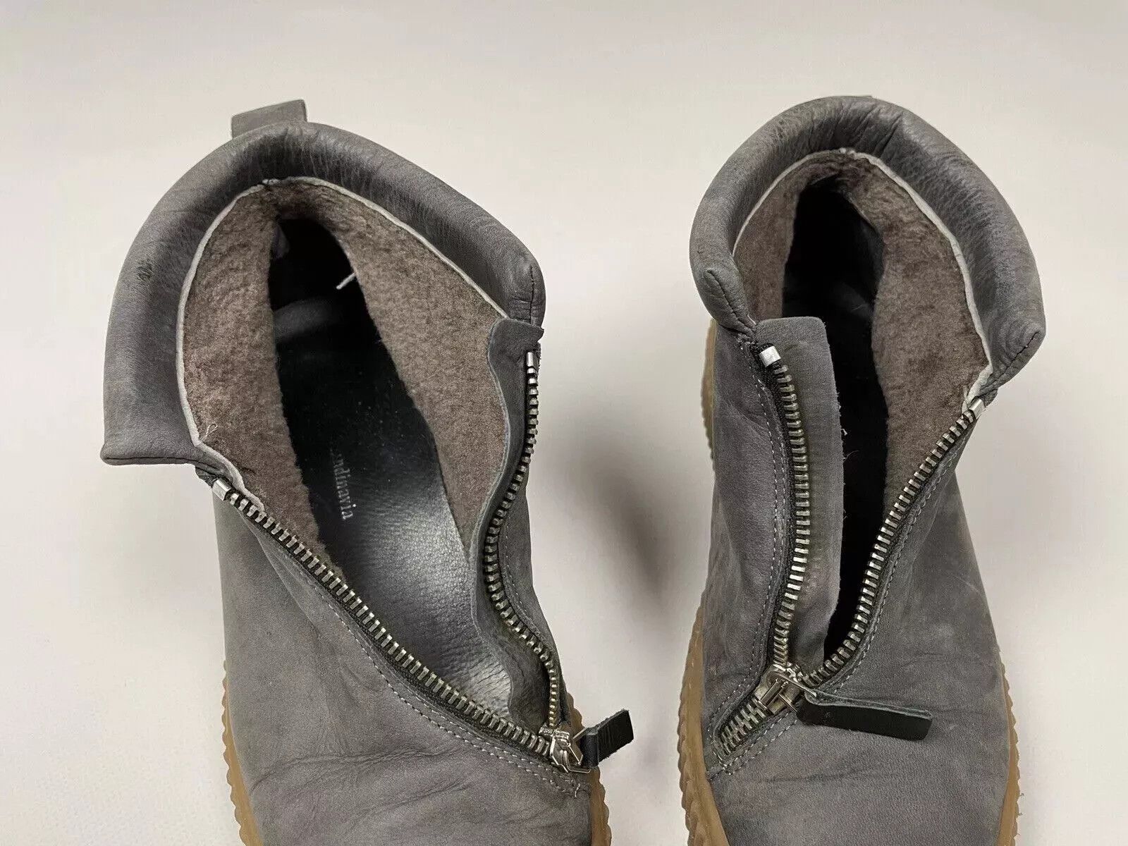 Nude Nude Of Scandinavia Leather Flat Zip Winter Shoes Size US 9 / IT 39 - 9 Thumbnail