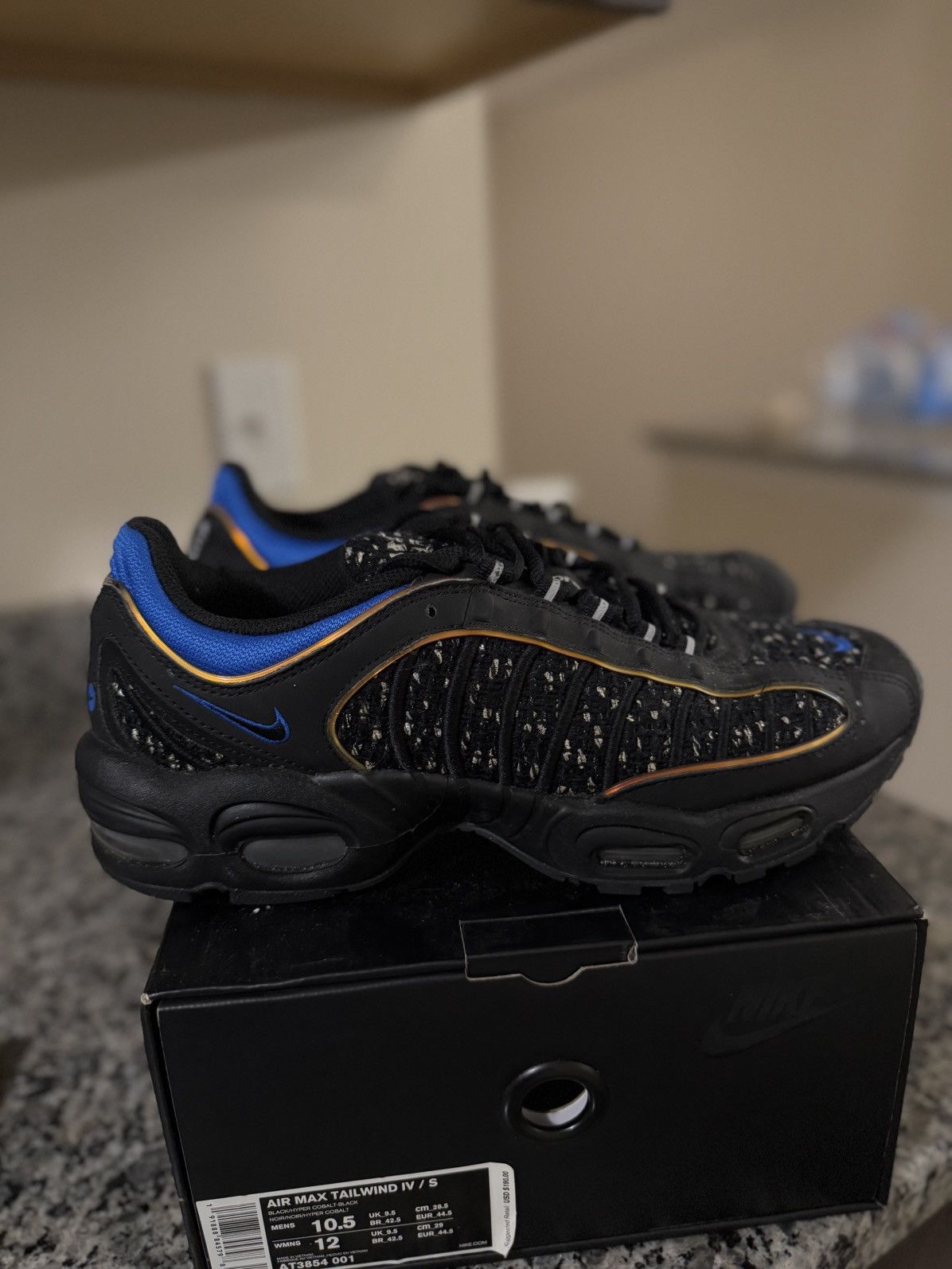 Nike Air Max Tailwind X Supreme Black Men's Cobalt