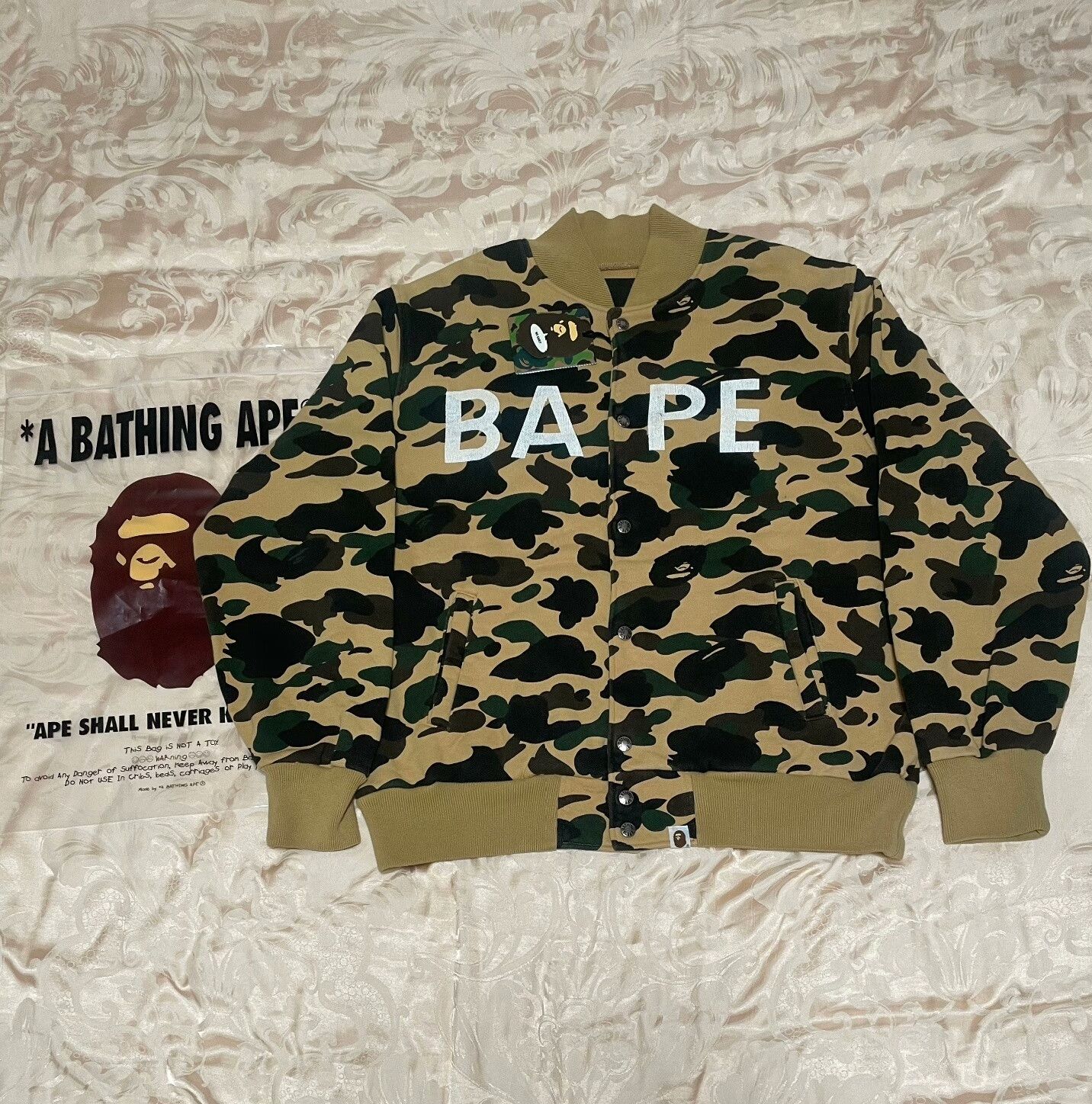 Bape Bape Vintage Yellow Light Jacket L Men Size US L / EU 52-54 / 3 - 1 Thumbnail