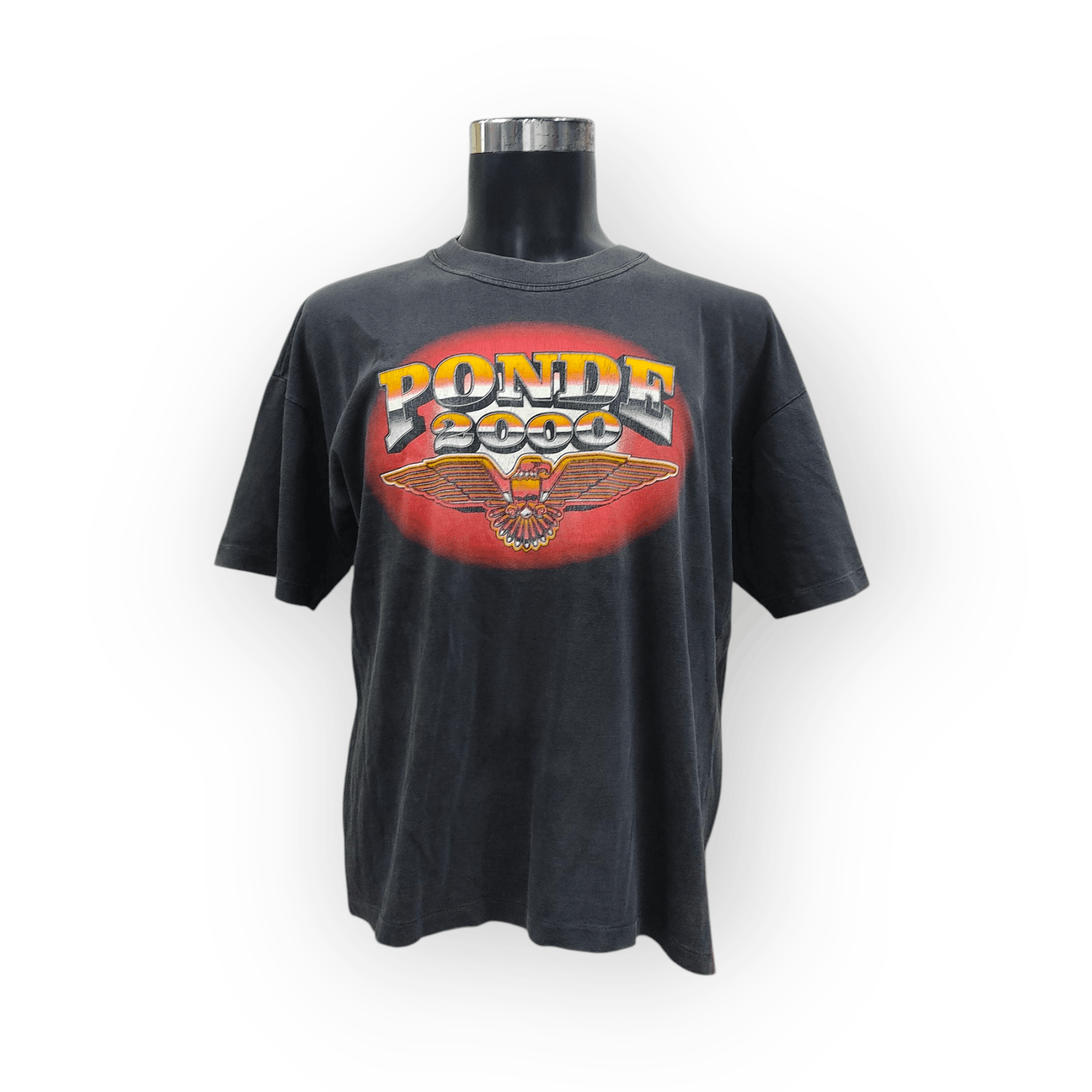 Man Made In Australia Vintage Ponde 2000 Australian Bikers Party Gig T-shirt Size US XL / EU 56 / 4 - 1 Thumbnail