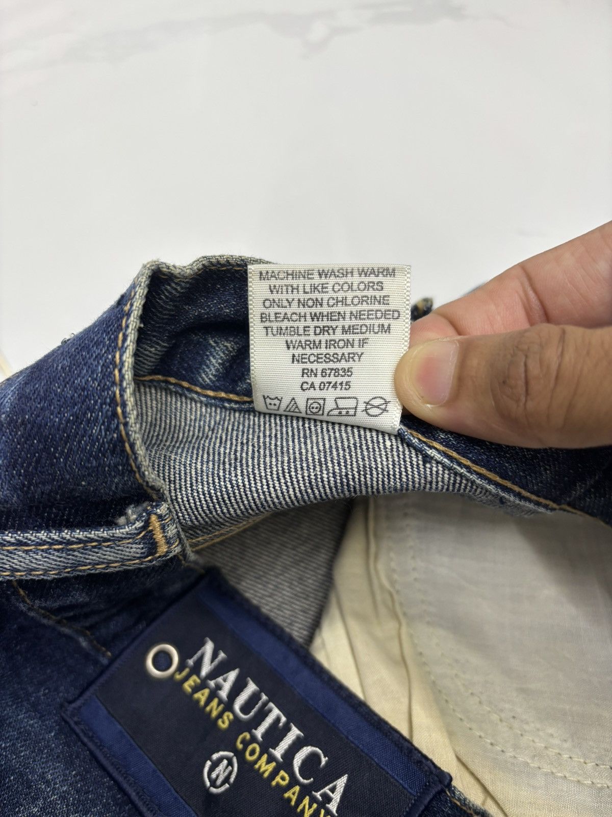 JNCO × Kapital × Vintage BAGGY THRASHED DISTRESS Wide Baggy Jeans NAUTICA JNCO Style Size US 30 / EU 46 - 13 Thumbnail