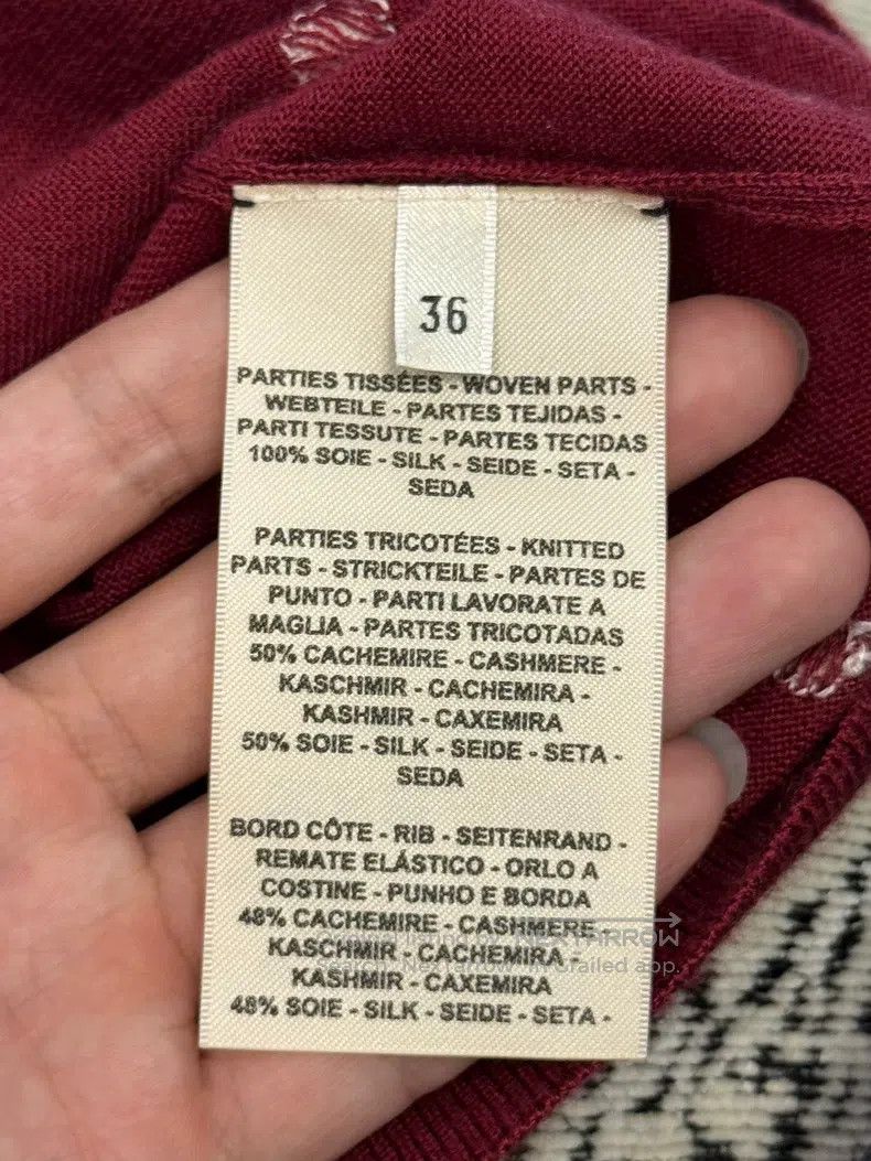 Hermes Hermes Cashmere silk printed patchwork knit short sleeve Size XS / US 0-2 / IT 36-38 - 4 Thumbnail