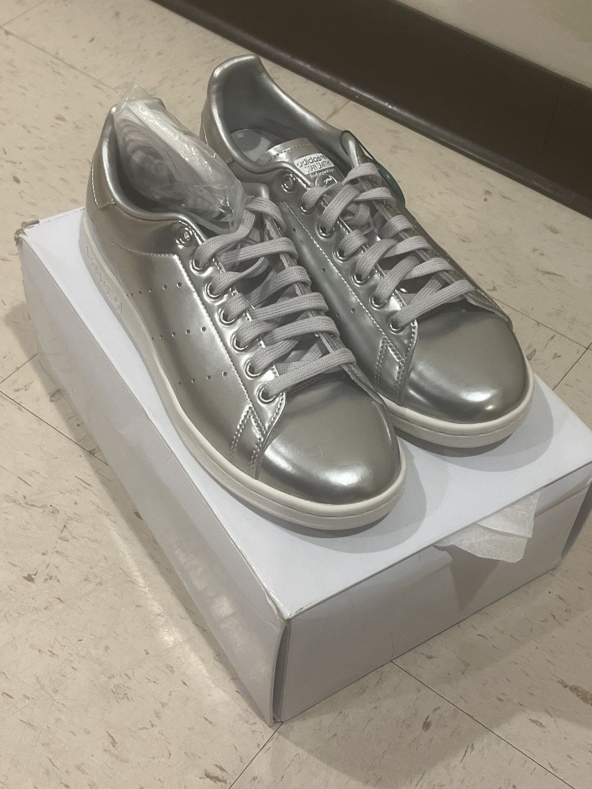 Adidas Stan Smith Silver Metallic Sneakers