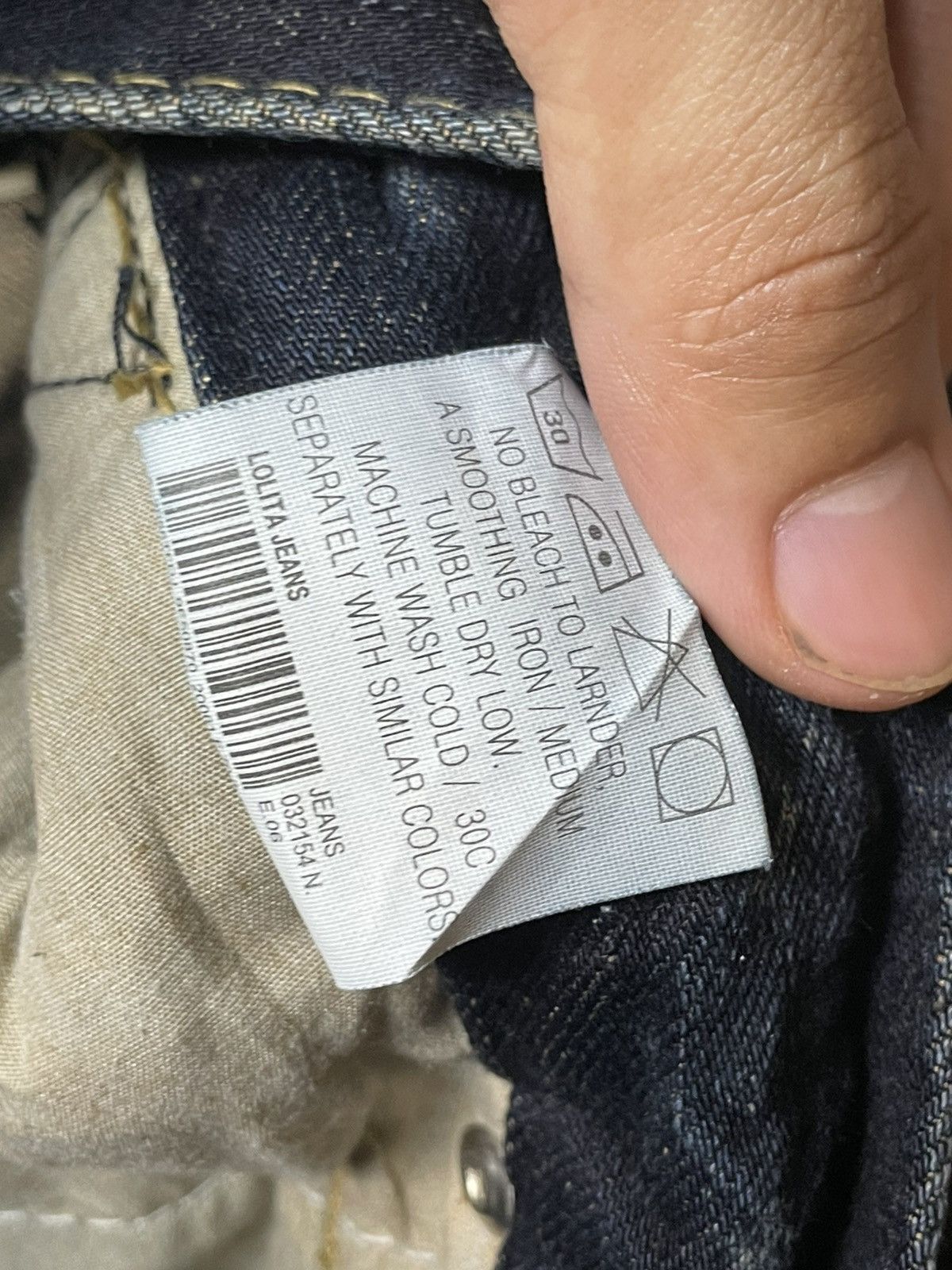 Japanese Brand × Vintage LOLITA JEANS Owl Rusty Blue Distressed Denim (92) Size US 32 / EU 48 - 19 Thumbnail