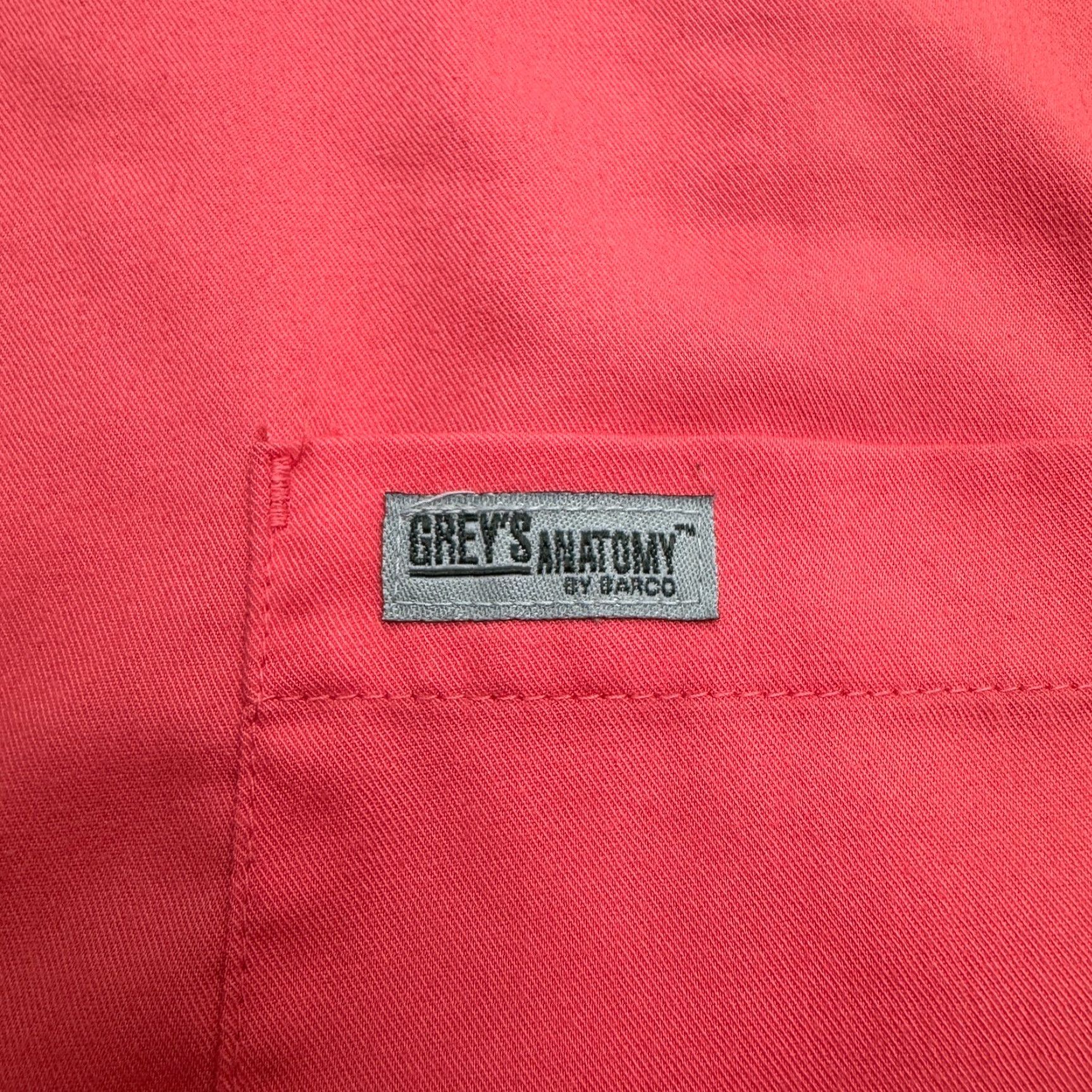 Pinko Grey's Anatomy Shirt Womens Small Pink V-Neck Medical Uniform Work Size S / US 4 / IT 40 - 3 Thumbnail