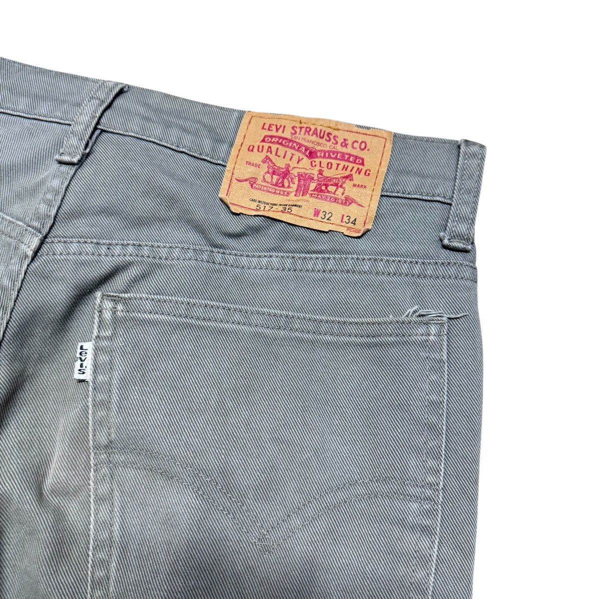 Levi's Vintage Levis 517 Grey Flare Jeans Hedi slimane Size US 32 / EU 48 - 7 Thumbnail
