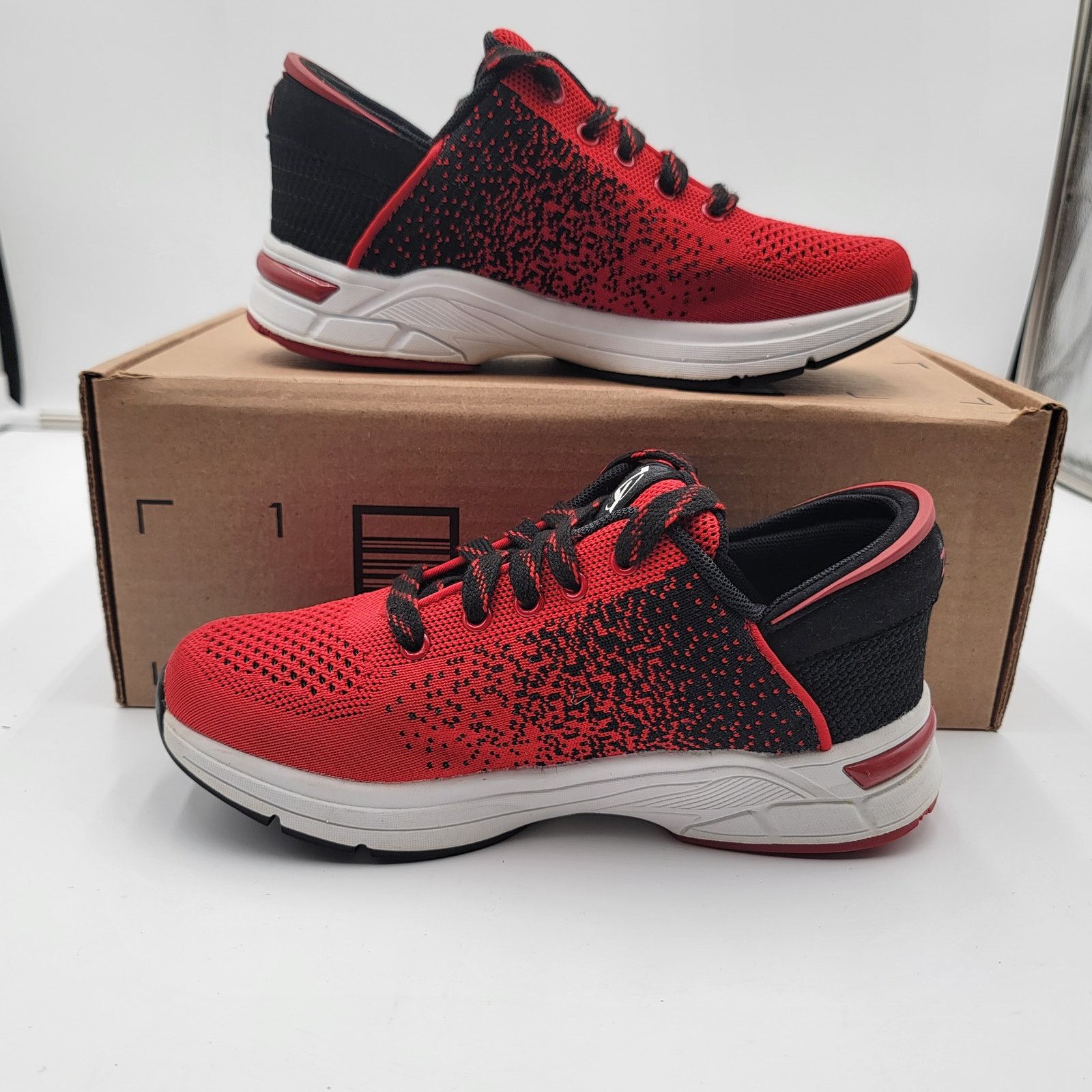 Bebe Zeba Hands Free Tech Walking Shoes Cherry Red Wmns Sz 7 155 Size US 7 / IT 37 - 2 Thumbnail
