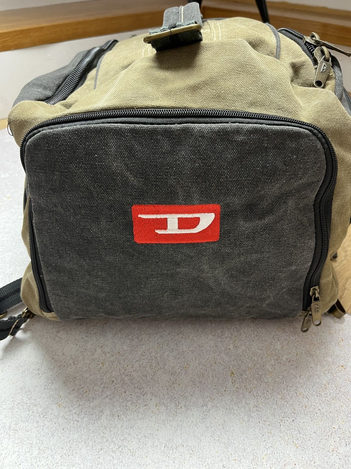 Diesel Vintage DIESEL Archive Y2K Military Shoulder Travel Bag Rare Size ONE SIZE - 10 Thumbnail