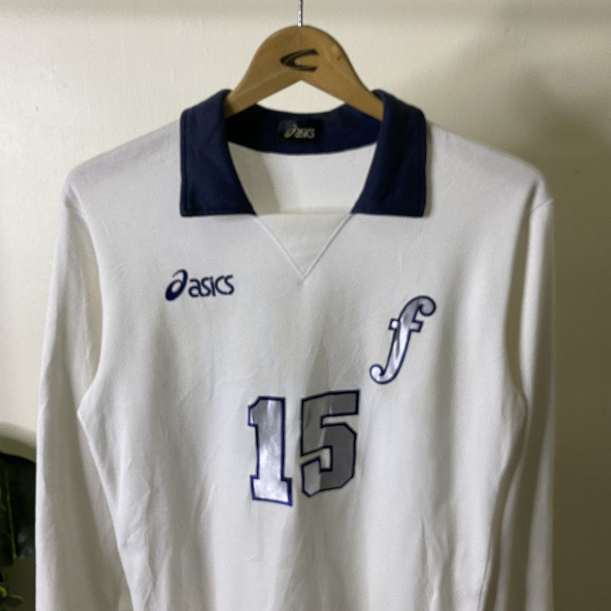 Asics × Vintage Vintage Asics Collar Sharp LS Jersey Blokecore Style Size US M / EU 48-50 / 2 - 2 Thumbnail